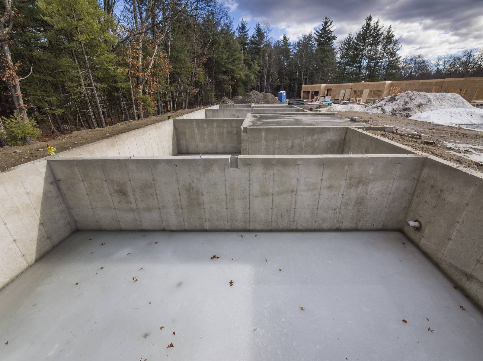 Concrete foundation for new houses by f/2sumicron