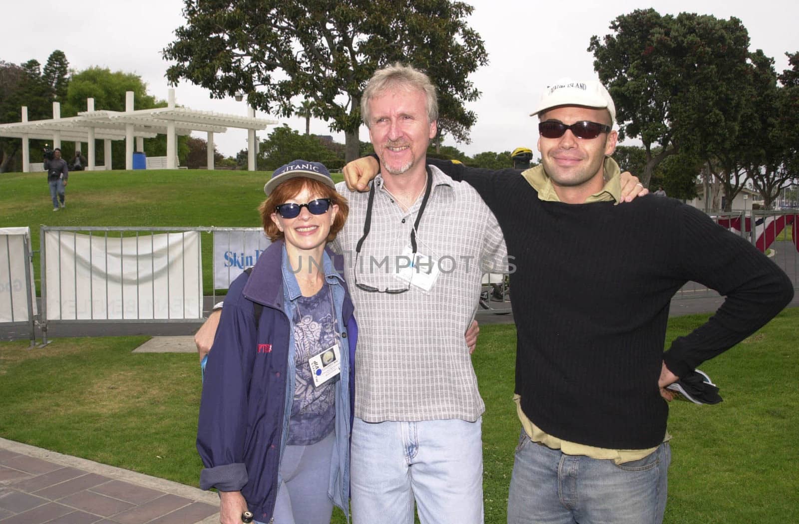 FRANCES FISHER, JAMES CAMERON and BILLY ZANE at the celebrity sail for the Planetary Coral Reef Foundation, Marina Del Ray , 06-20-01 at the celebrity sail for the Planetary Coral Reef Foundation, Marina Del Ray, 06-02-01