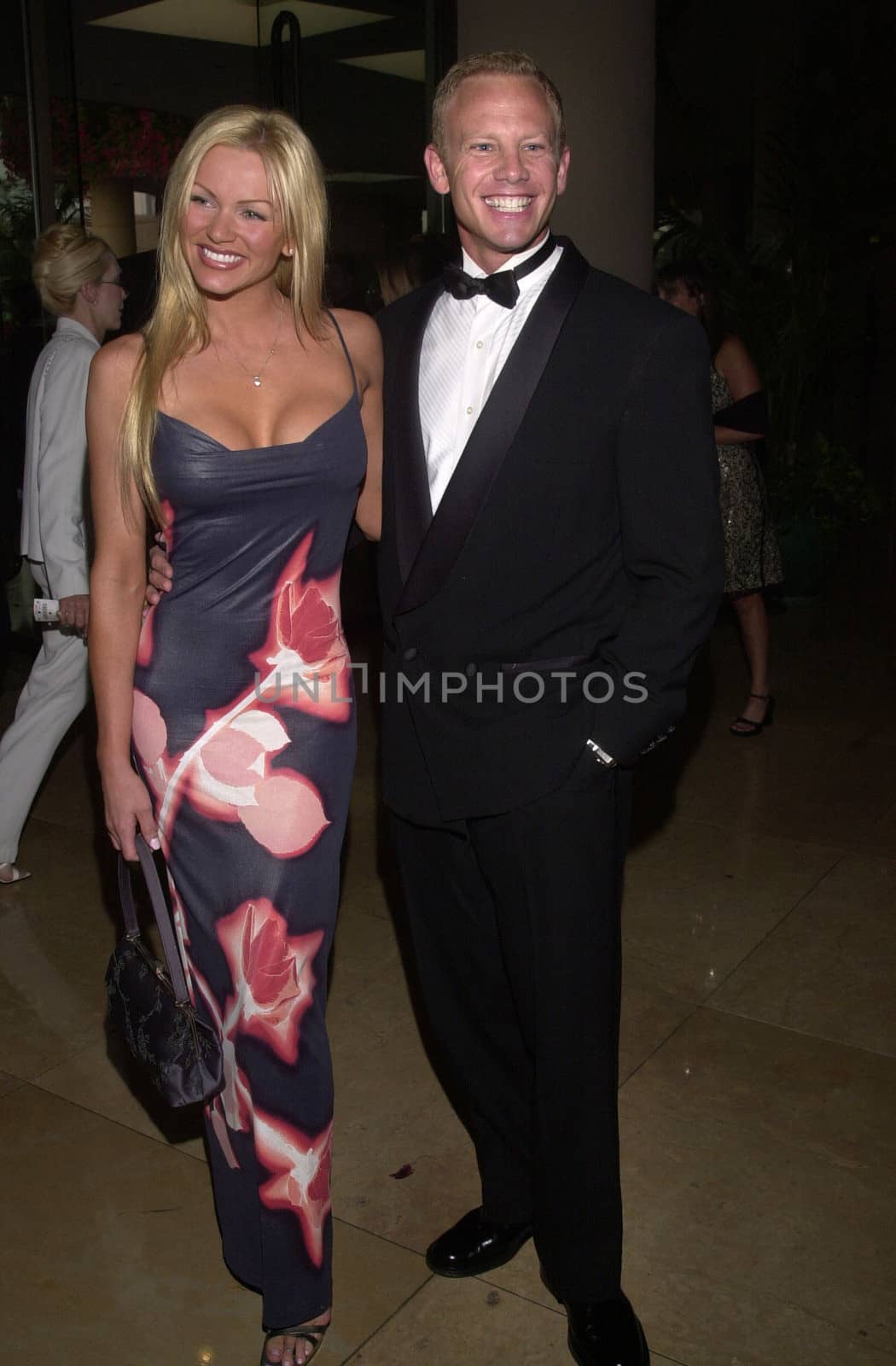 IAN ZIERING and WIFE NIKKI at the 5th Annual Hollywood Film Festival, Beverly Hilton Hotel, 08-06-01