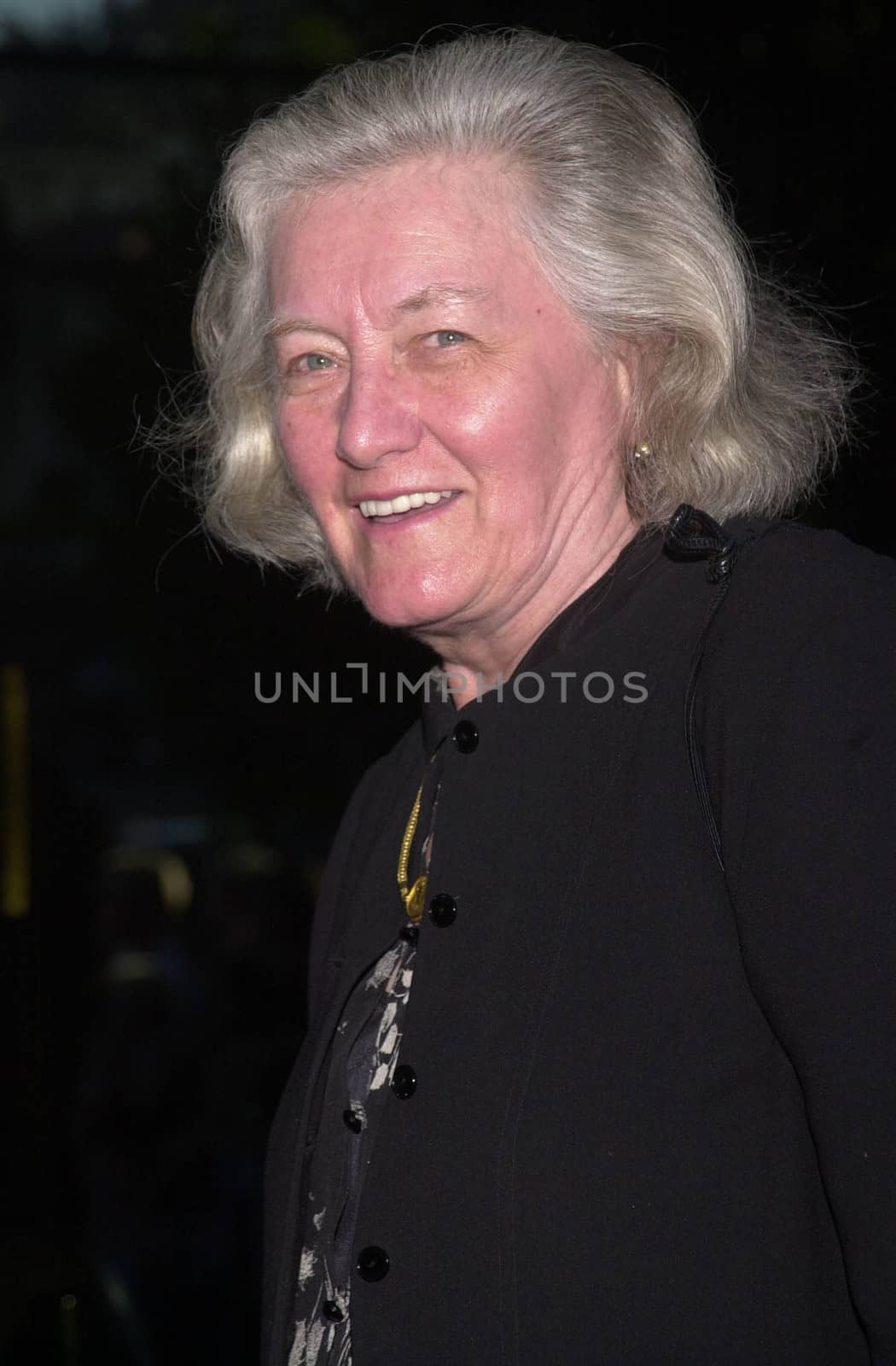 NANCY FIELDS (CARROLL O'CONNOR'S WIDOW) at the premiere of Dimension Film's "The Others" at the Directors Guild of America, Hollywood, 08-07-01