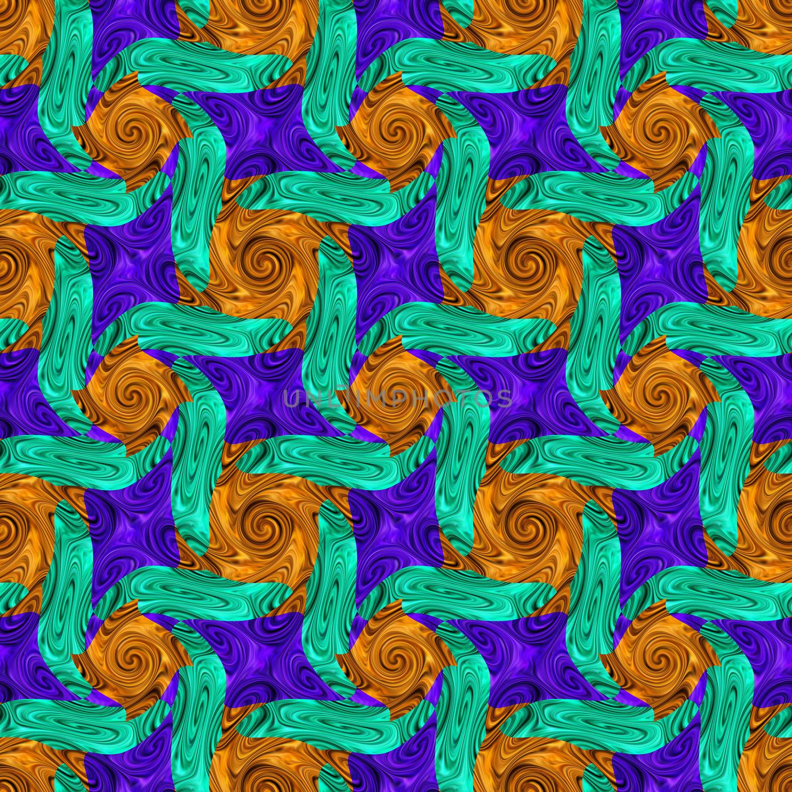 Twirls abstract. Seamless colorful abstract background pattern