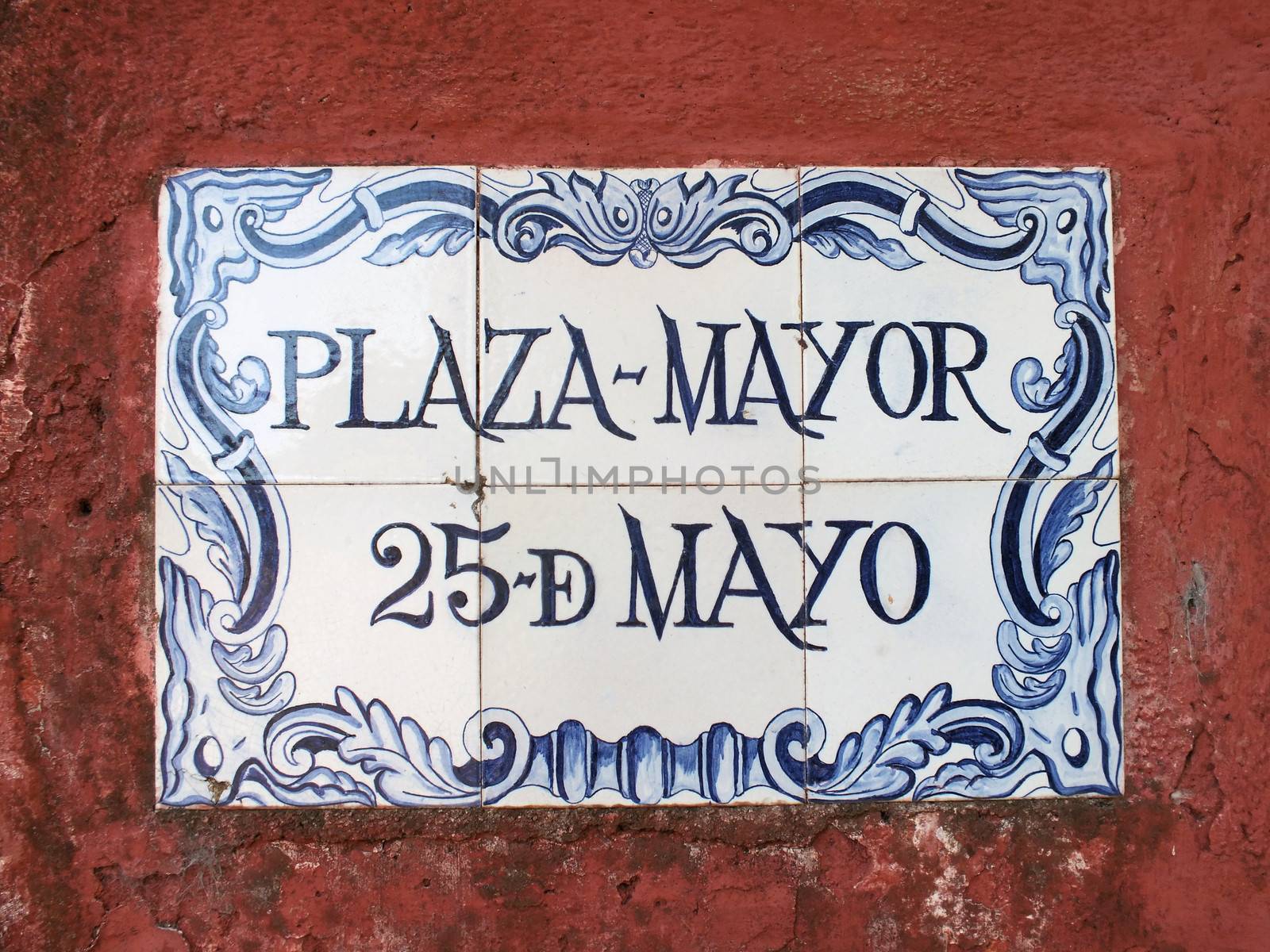 The town on Colonia del Sacramento was founded in 1680 by Portugese and retains many of its old Portuguese history such as this tiled street sign.