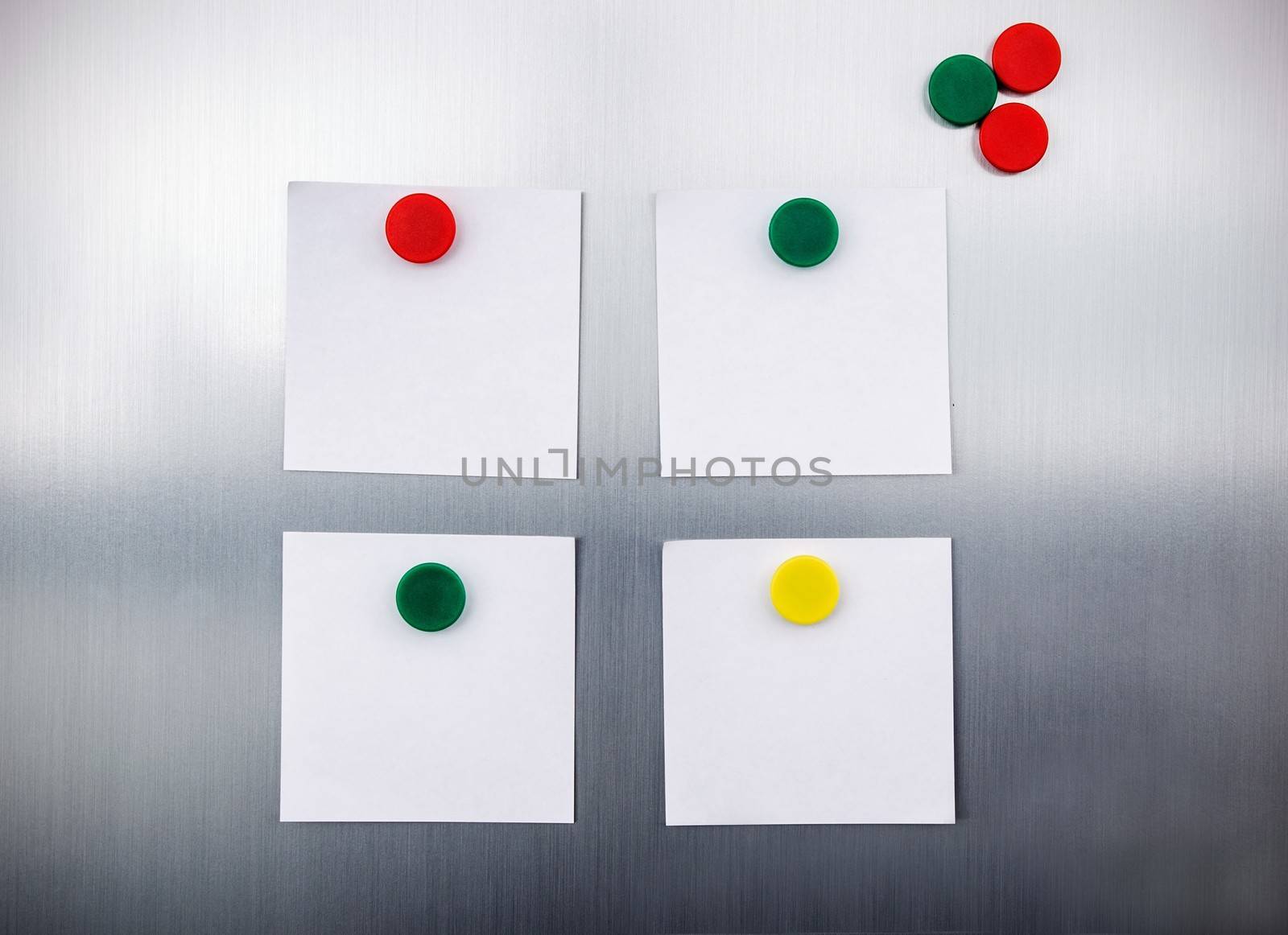 White reminders with magnets on fridge by simpson33