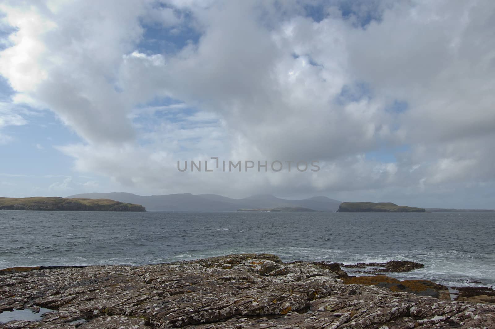 Mcleods Tables in the distance from Oronsay on Skye