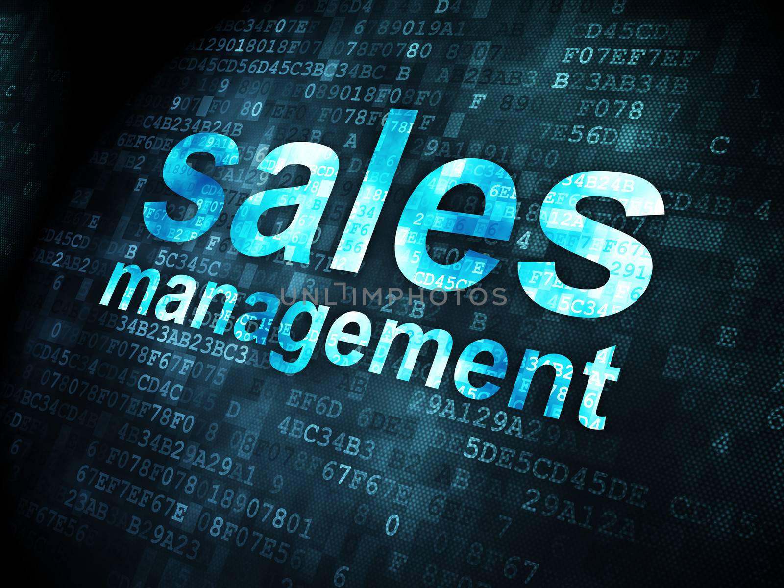 Advertising concept: Sales Management on digital background by maxkabakov