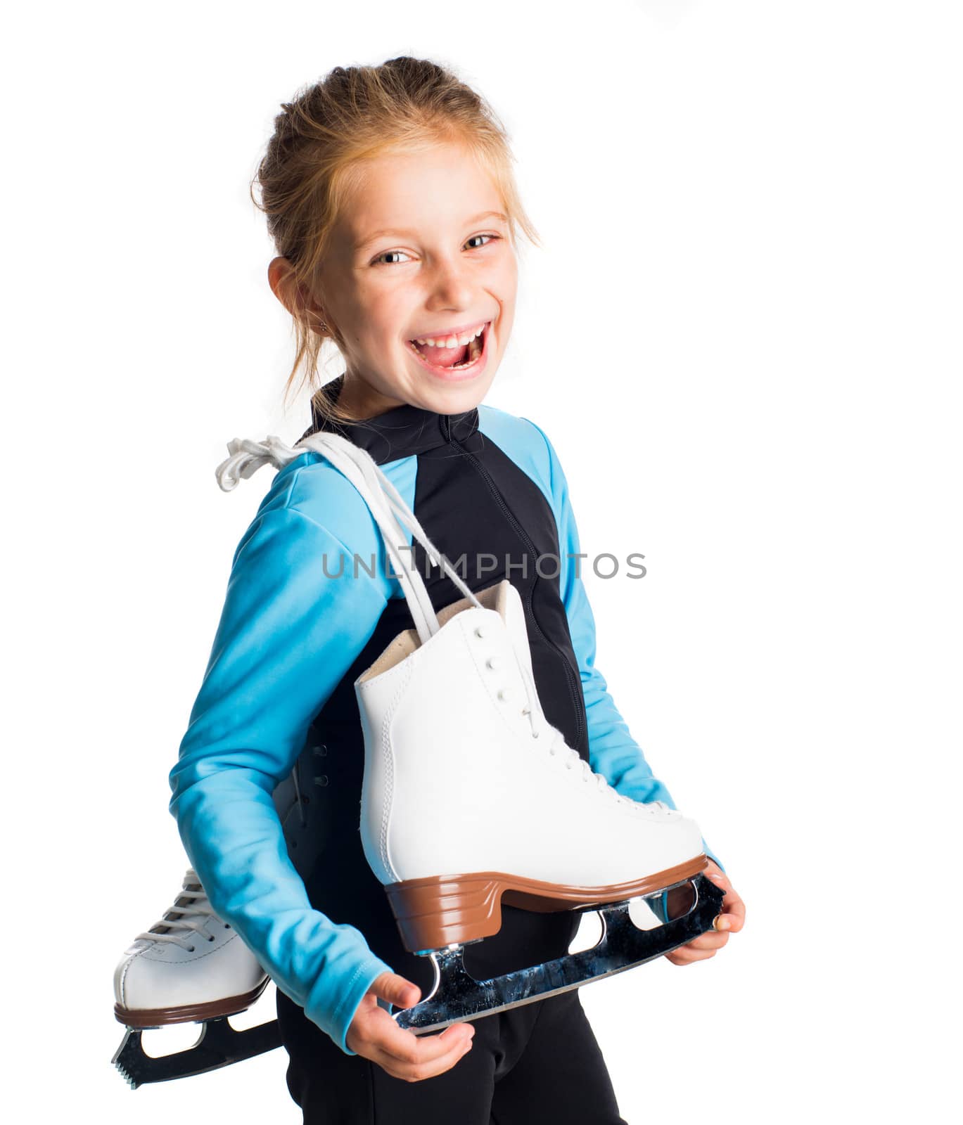 Little girl with skates by GekaSkr