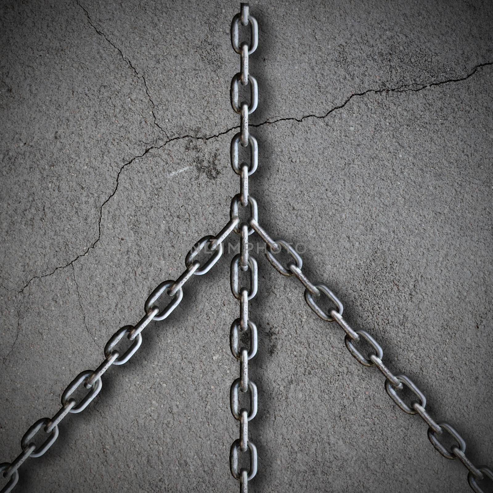 abstract background with chains