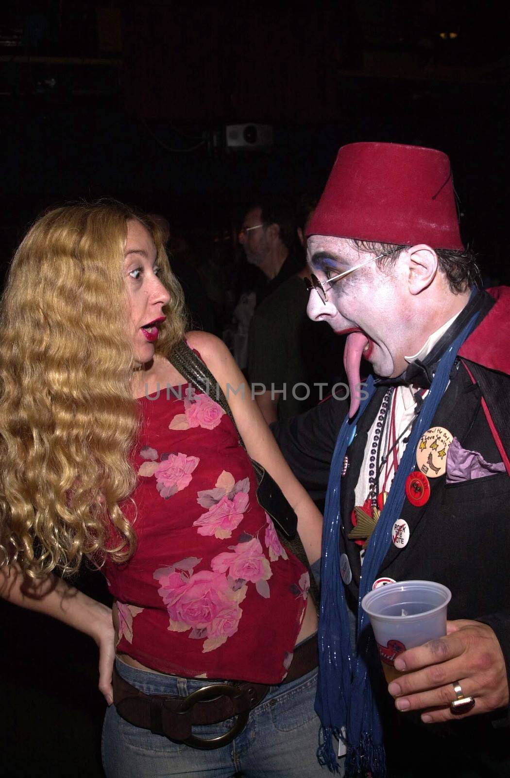 Count Smokula and friend at the Moviemaking Technology Showcase, featuring cutting edge movie technology, as well as two fashion shows, The Century Club, Century City, CA, 09-03-02