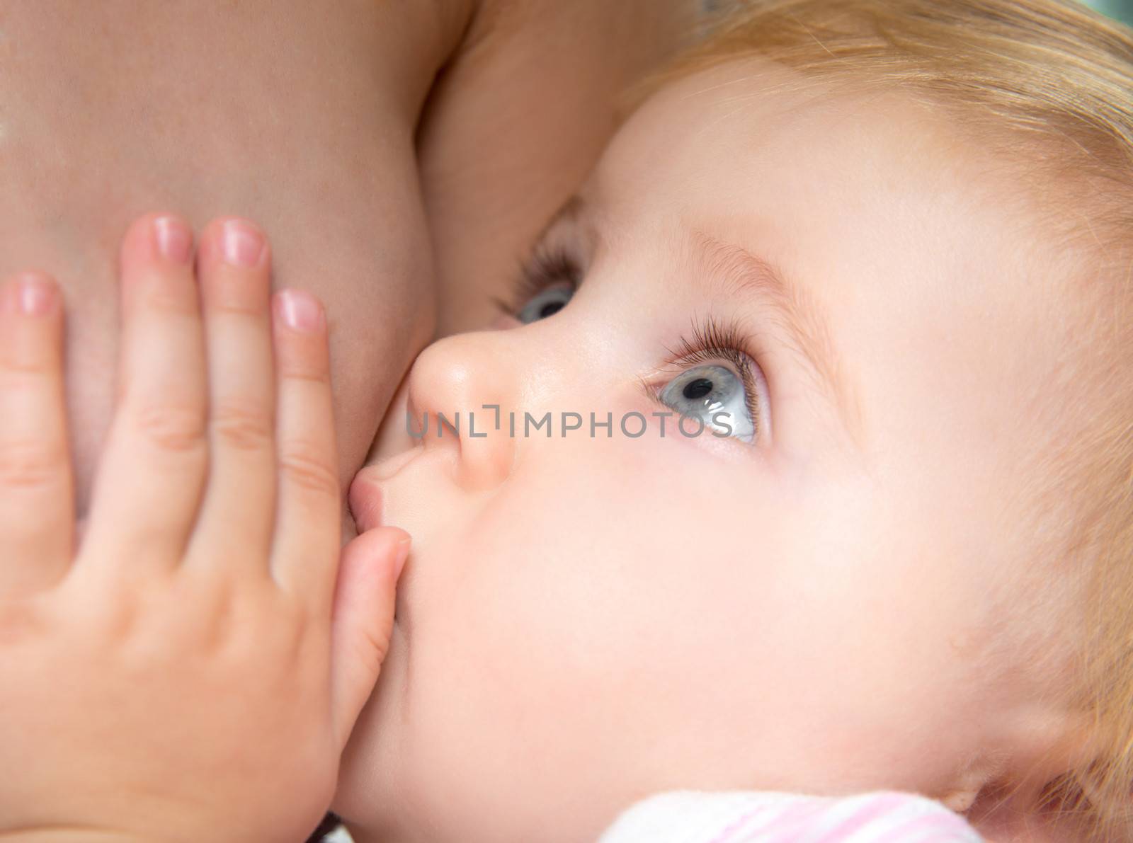 baby sucking breast by GekaSkr