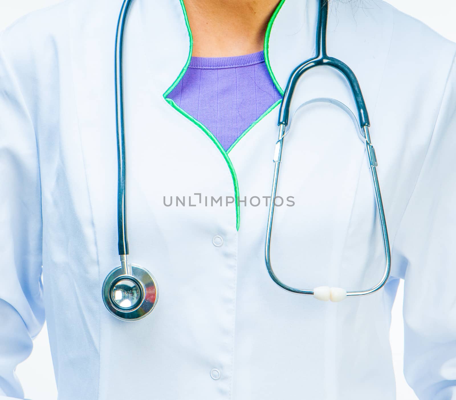 doctor with stethoscope by GekaSkr