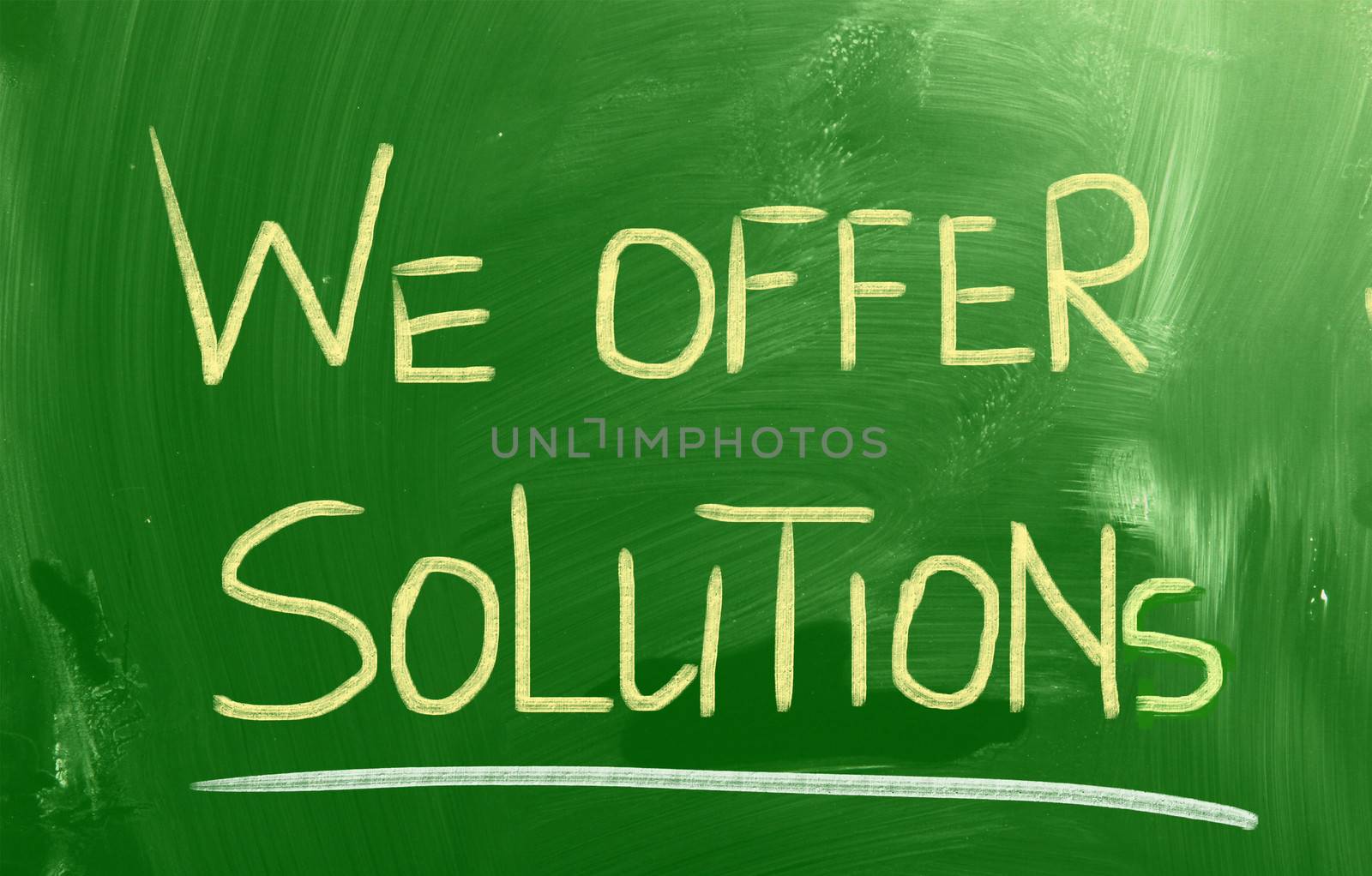 We Offer Solutions Concept