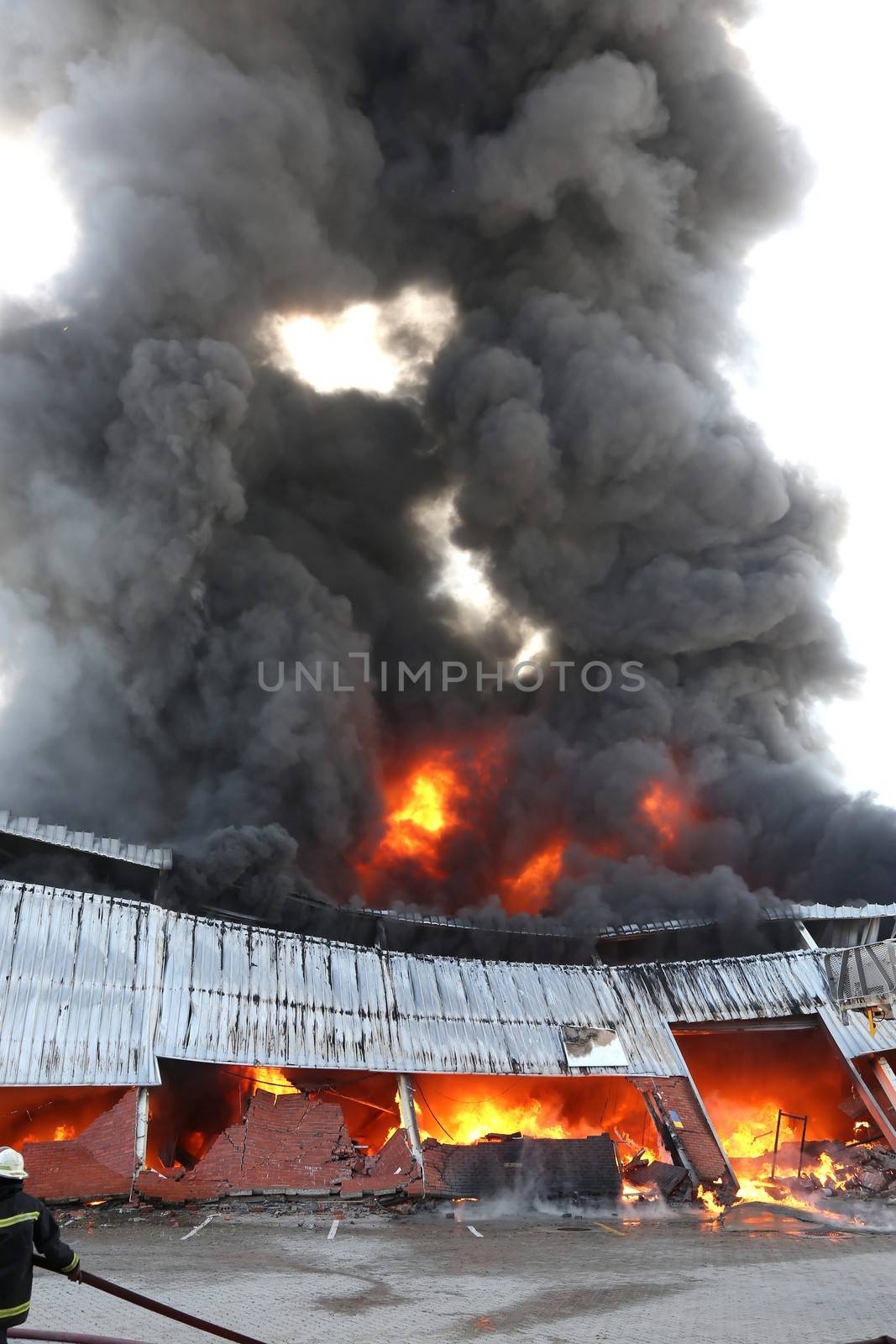 Fire Disaster in Warehouse by fouroaks