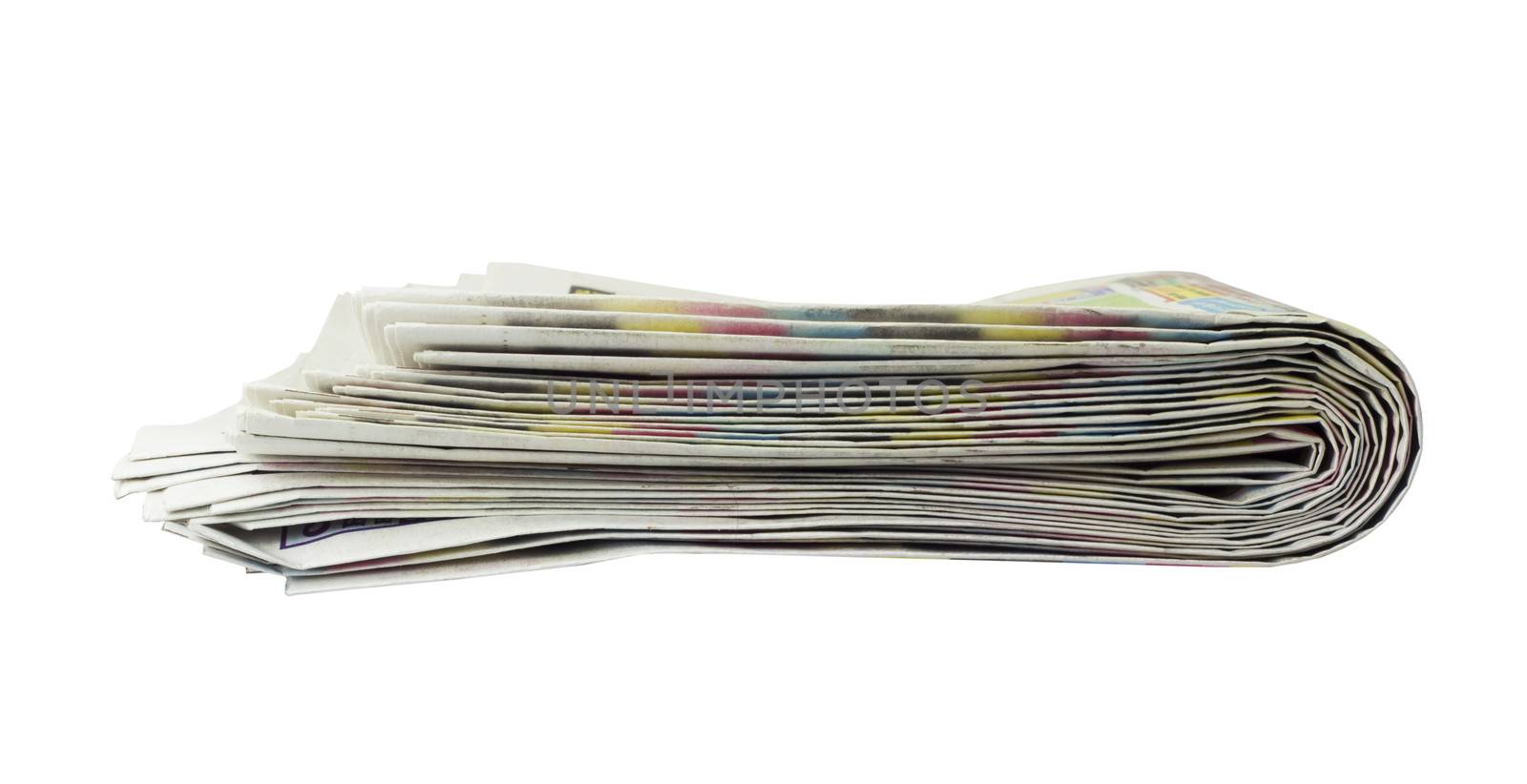 Stack of newspapers by cherezoff