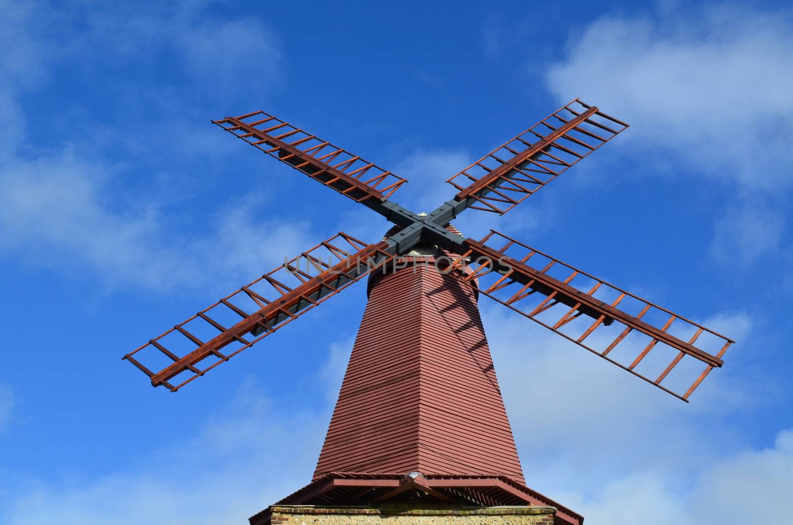 Smock Windmill at Blatchington,Brighton,East Sussex,England.Built in the 1820's and now restored once again in full working condition.