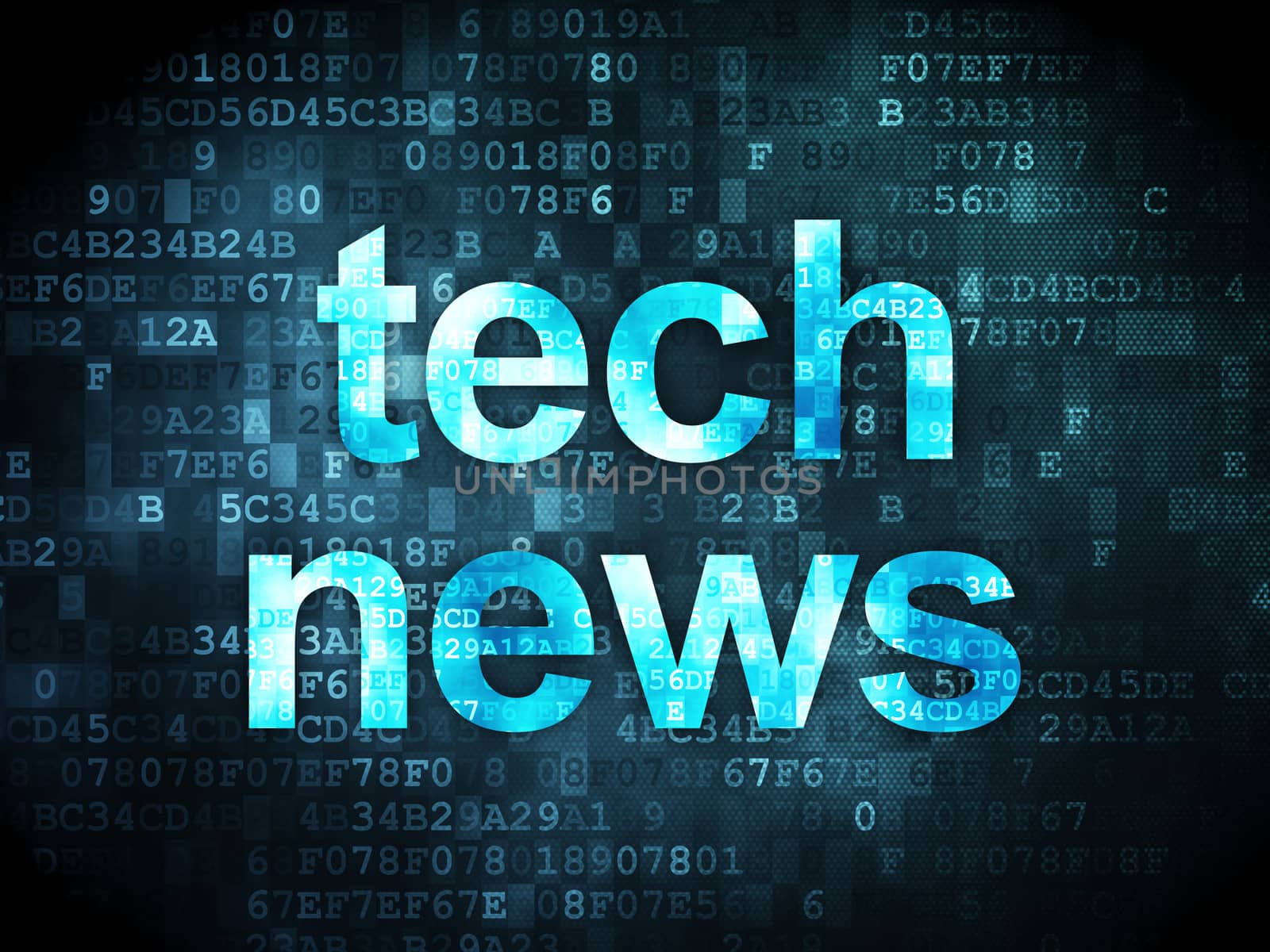 News concept: Tech News on digital background by maxkabakov