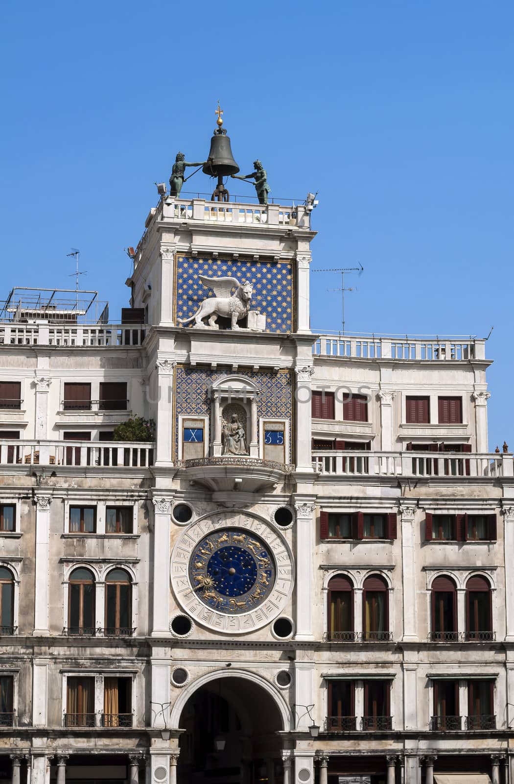 Astronomical clock in San Marco Square, Venice, Italy.