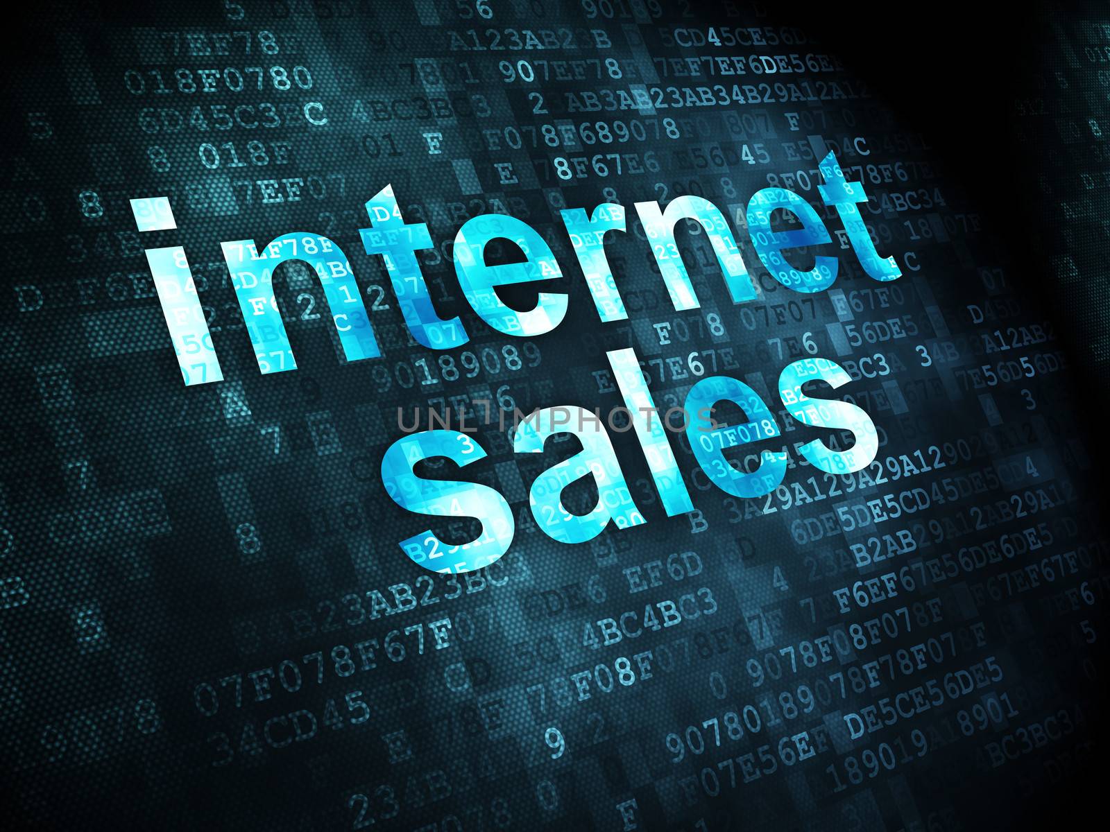 Advertising concept: Internet Sales on digital background by maxkabakov