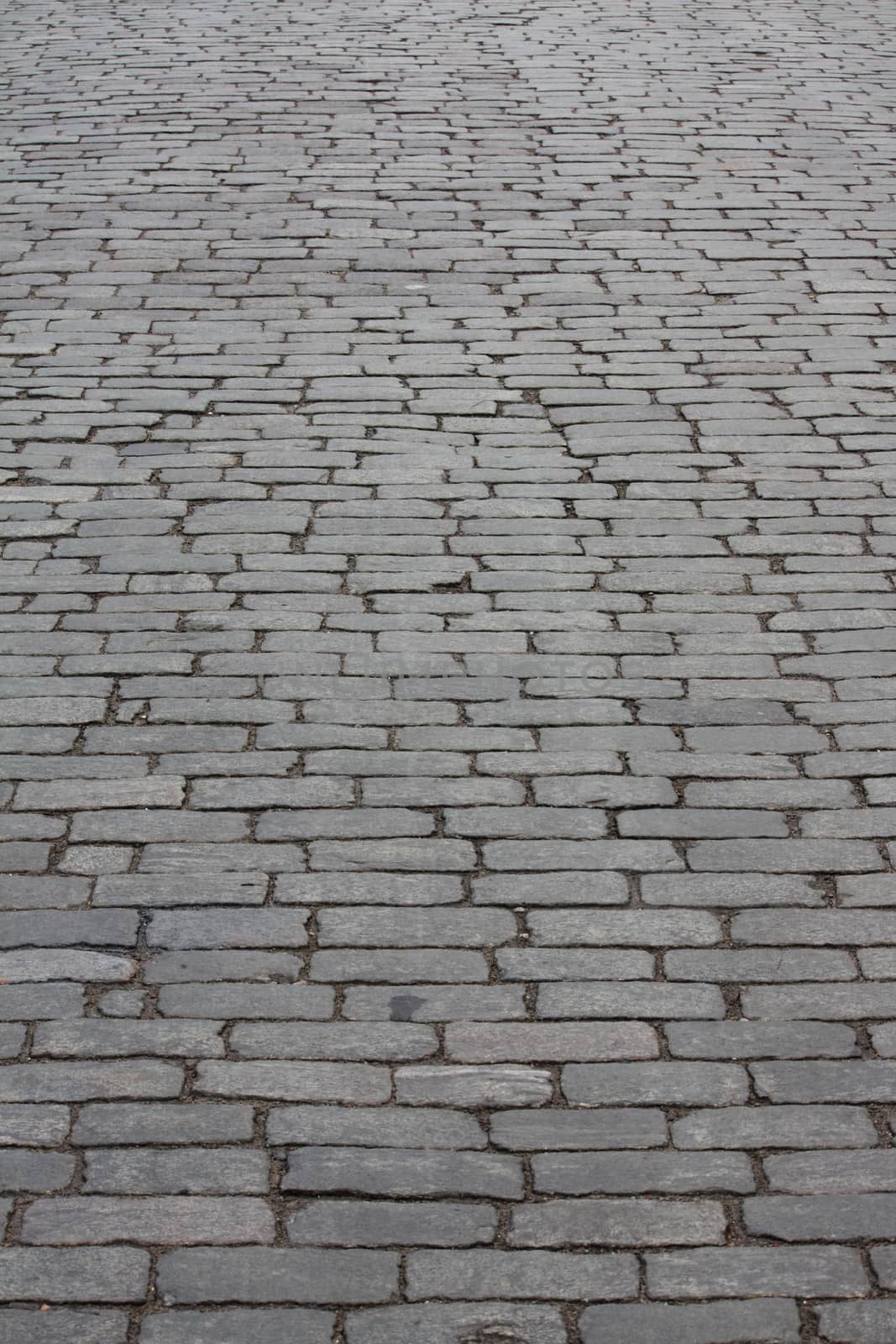 Cobbled roadway by dedmorozz