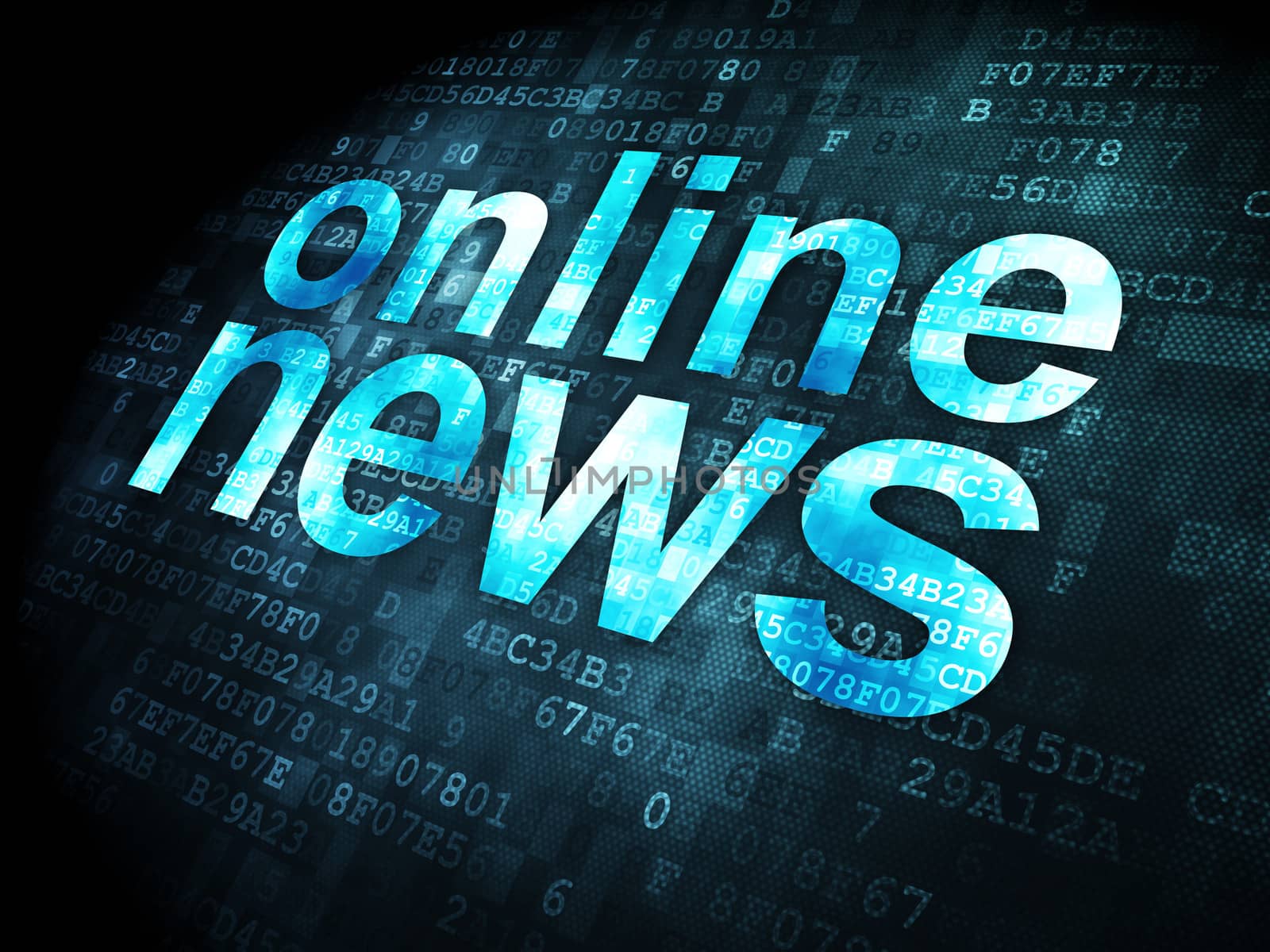 News concept: Online News on digital background by maxkabakov