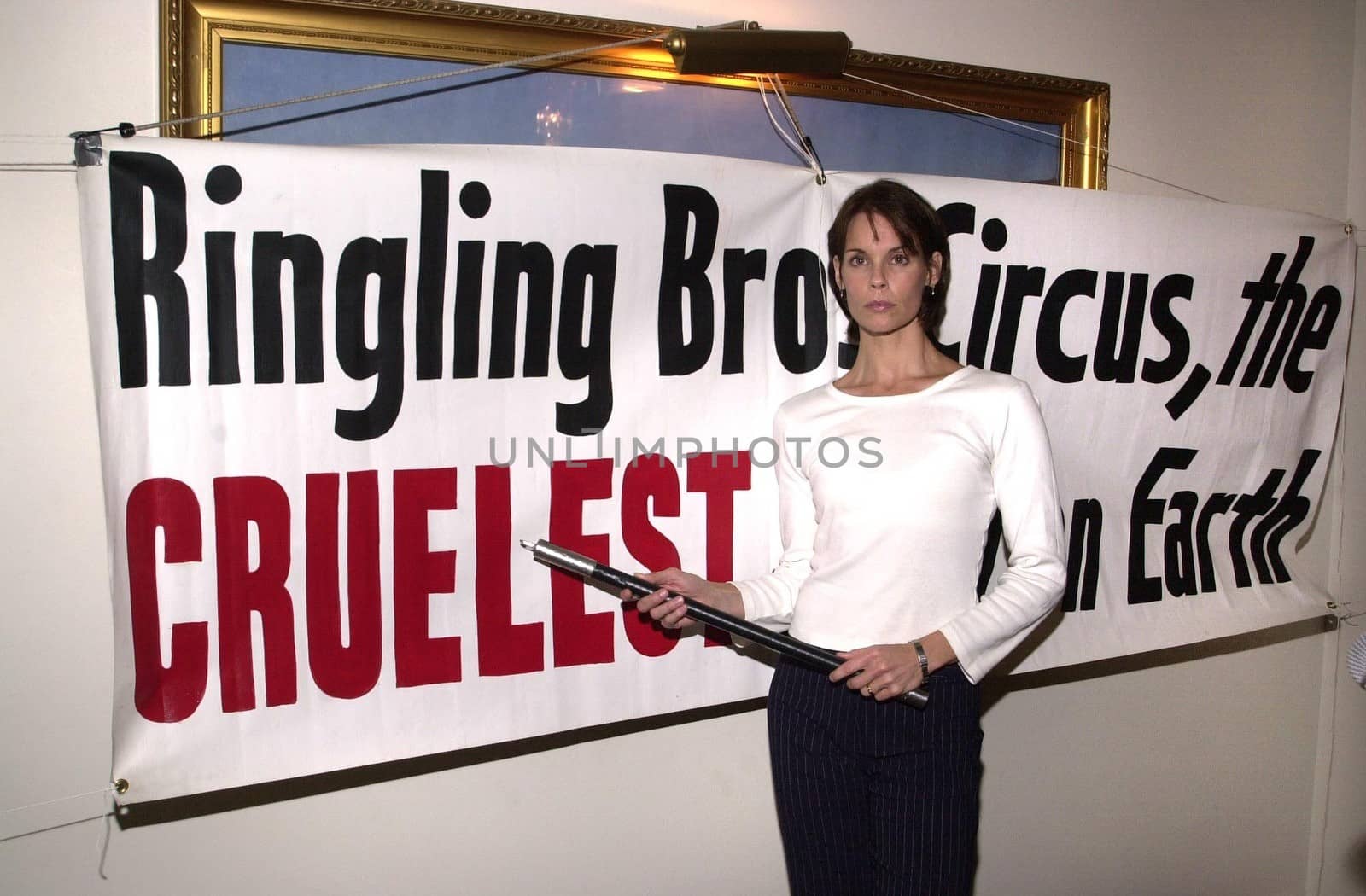Alexandra Paul at the press conference to show animal abuse by Ringling Bros. and Barnum & Bailey Circus, Wyndham Bel Age Hotel, West Hollywood, CA 07-15-02