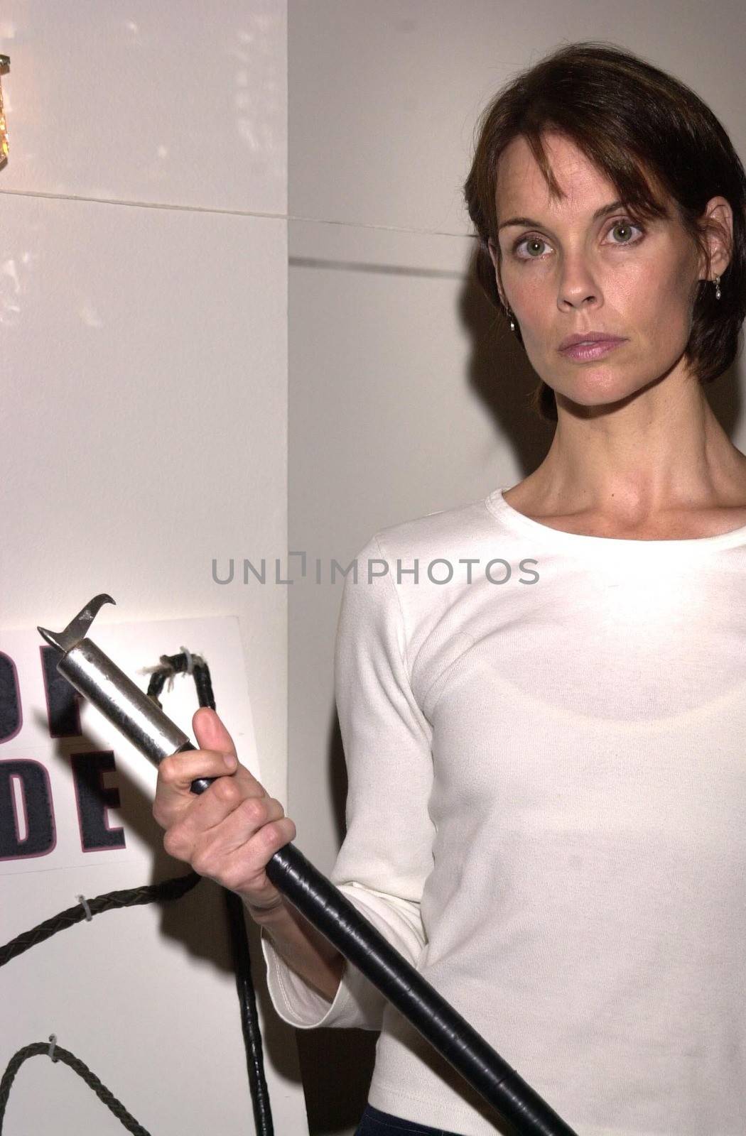 Alexandra Paul at the press conference to show animal abuse by Ringling Bros. and Barnum & Bailey Circus, Wyndham Bel Age Hotel, West Hollywood, CA 07-15-02
