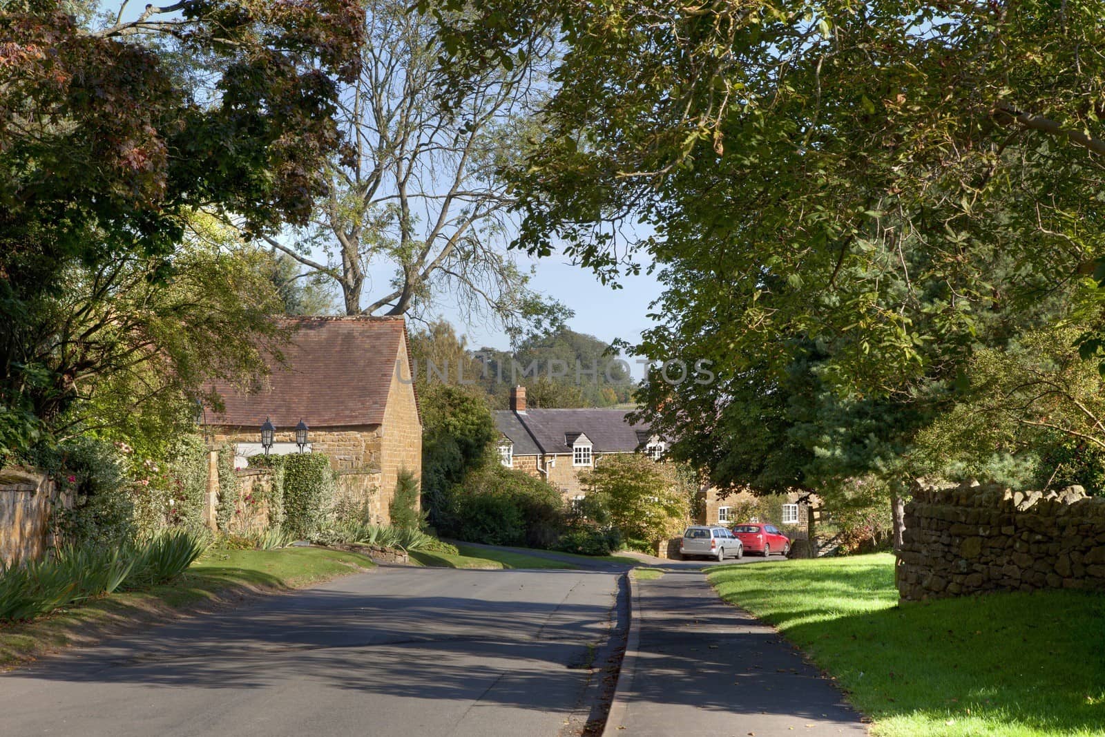 Cotswold village of Ilmington, Warwickshire, England.