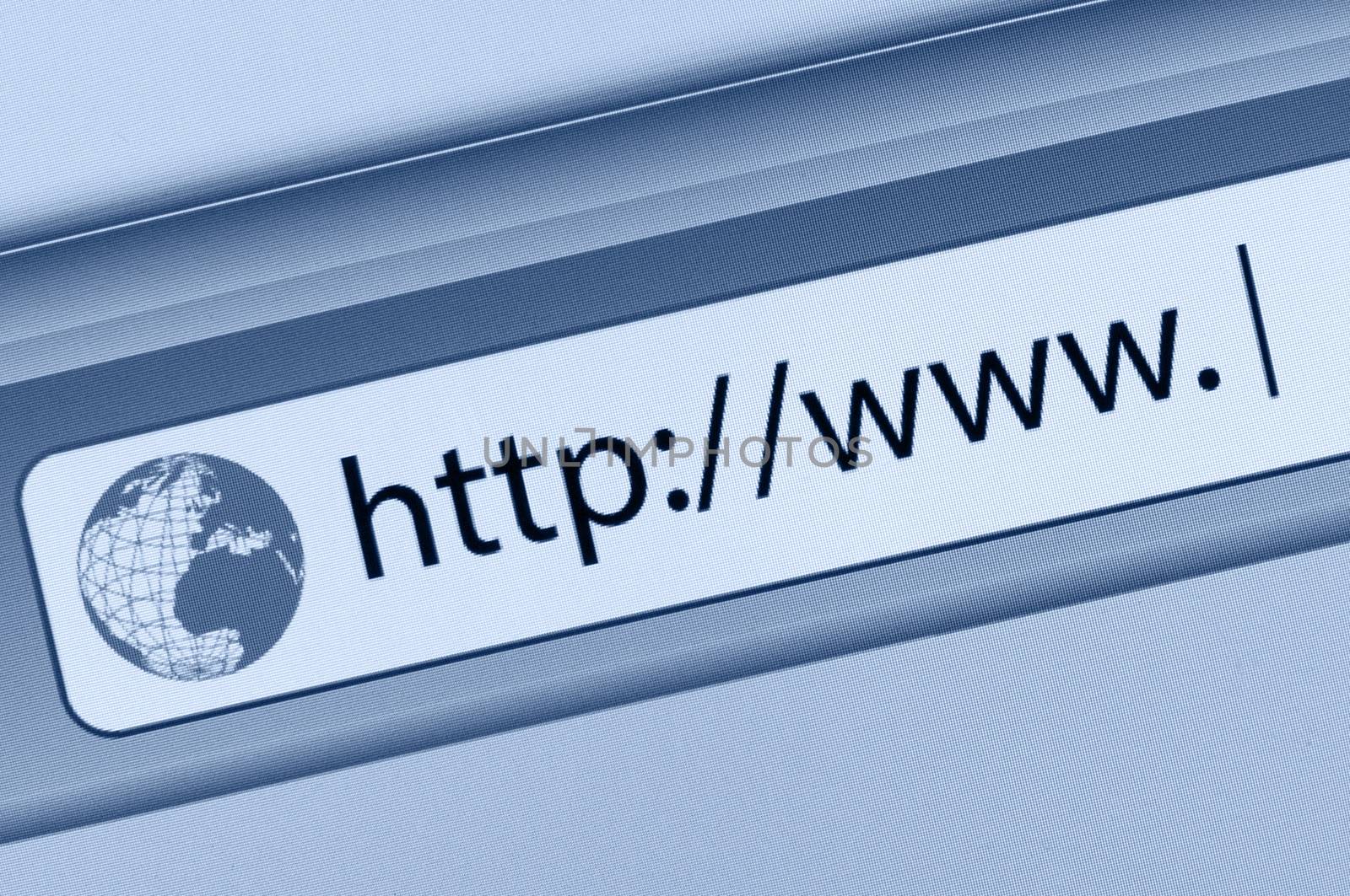 Closeup of Address Bar of Web Browser