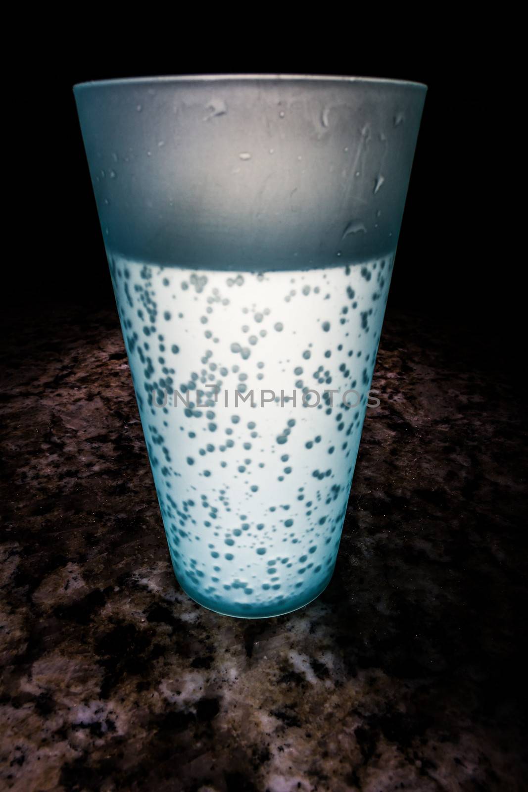 Cup that is lit up as if by it's own magic
