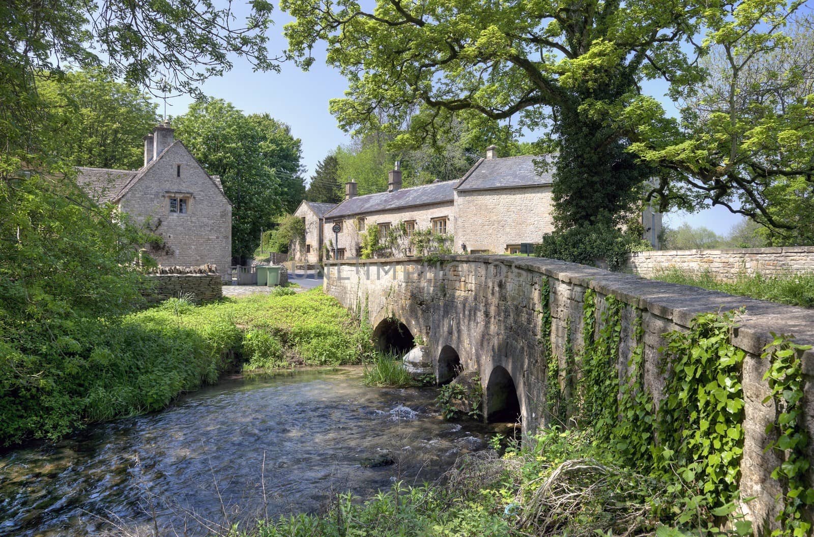 Upper Swell, a Cotswold village near Stow on the Wold, Gloucestershire, England.