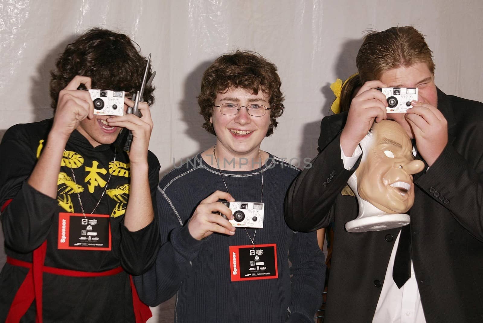 Jack De Sena, Kyle Sullivan and Shane Lyons at the 10th Annual Dream Halloween benefitting the Children Affected by AIDS Foundation, Barker Hanger, Santa Monica, CA 10-25-03