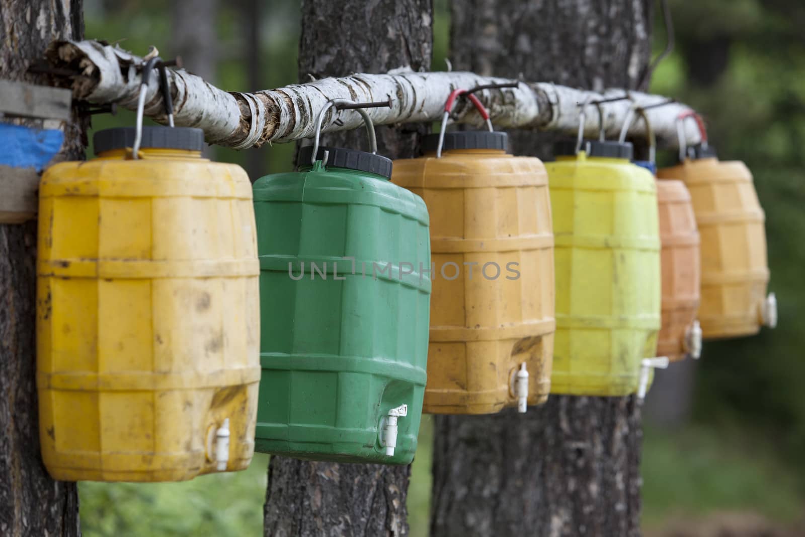 Plastic water canisters