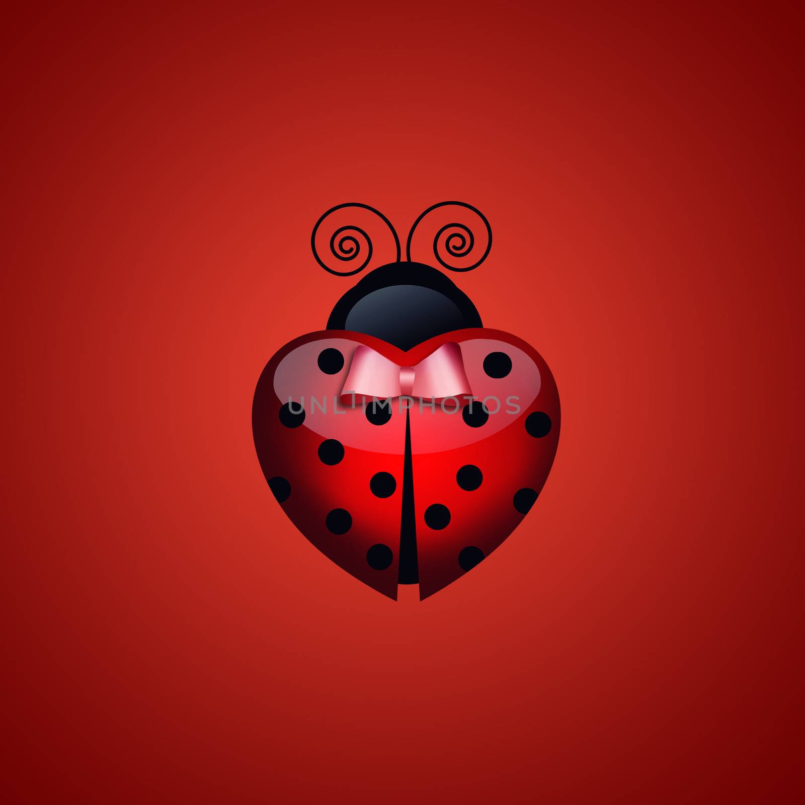 ladybug with heart by sognolucido