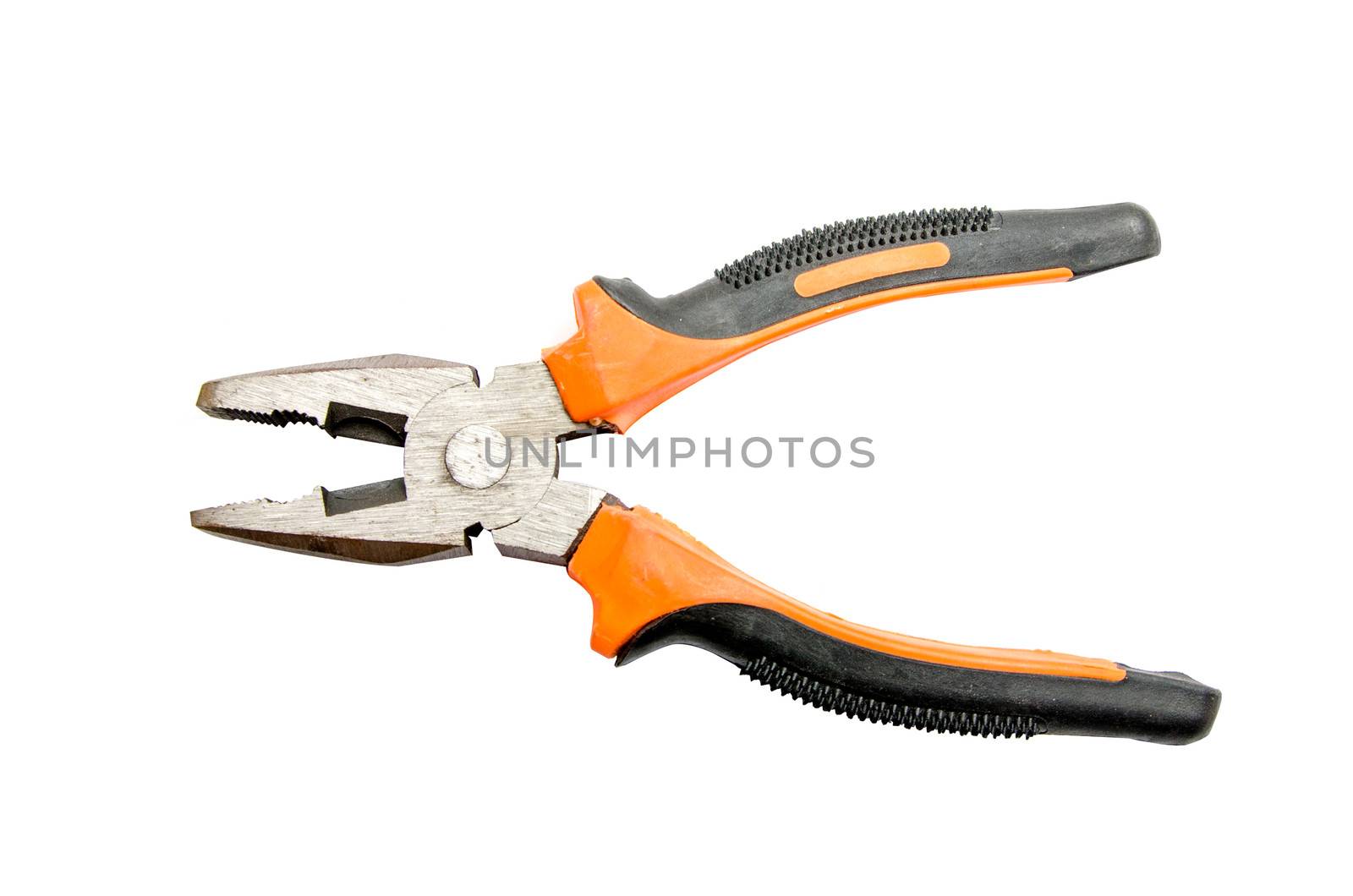 Isolate Orange Pliers tools by thekaikoro