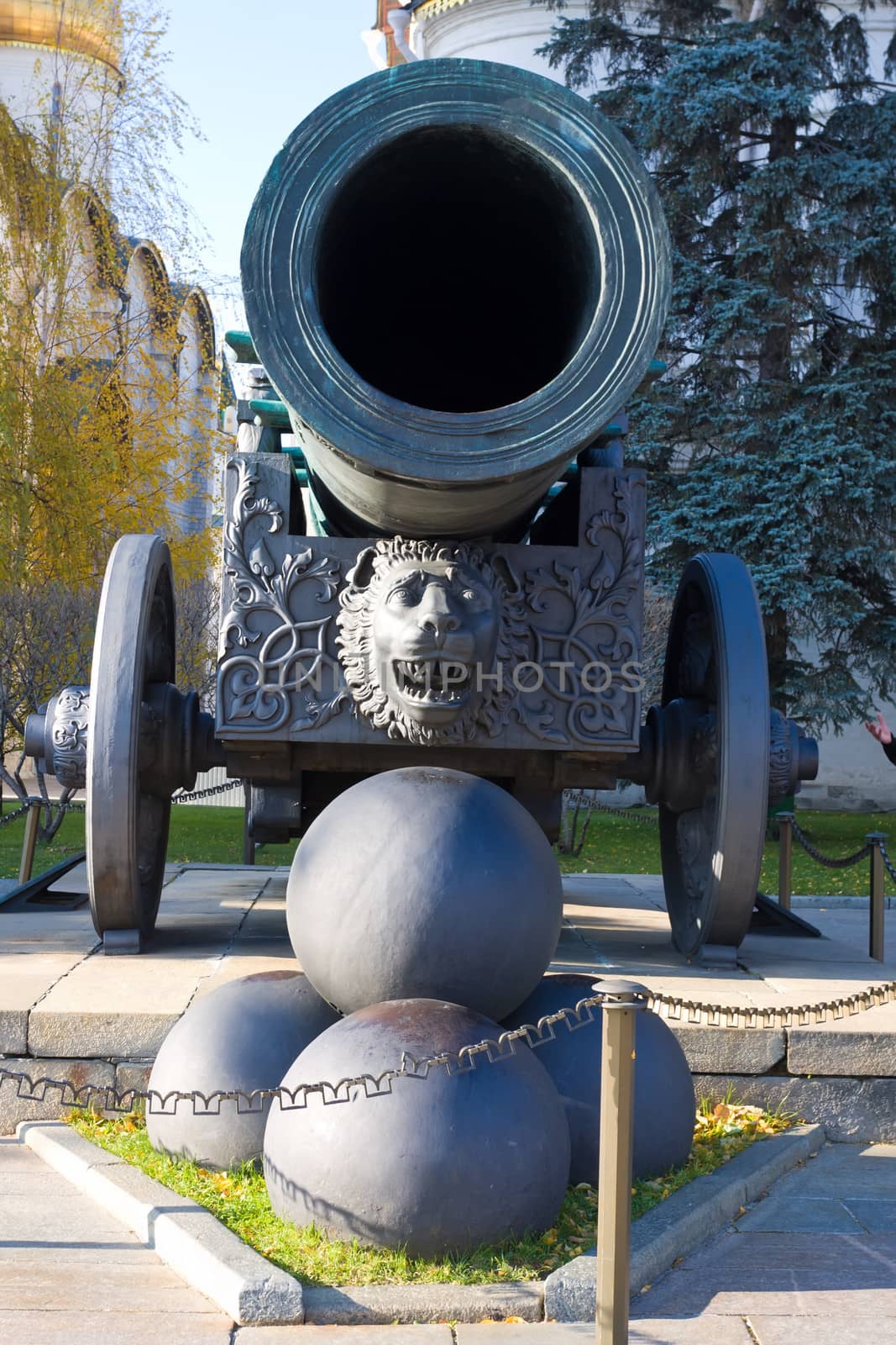 Tsar-pushka (King-cannon) in Moscow Kremlin. Russia
