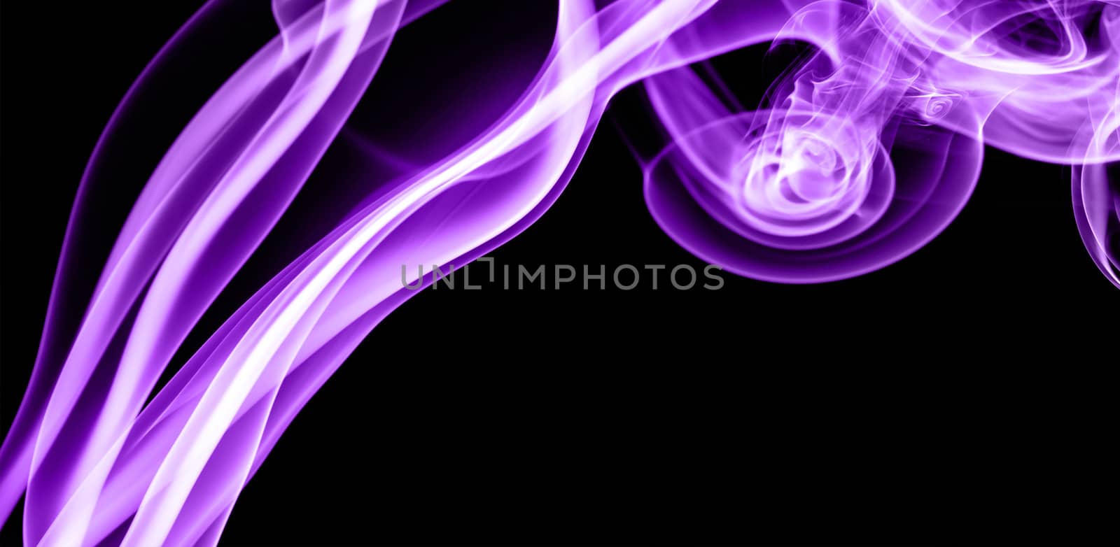 Purple smoke in the black Background by indigolotos