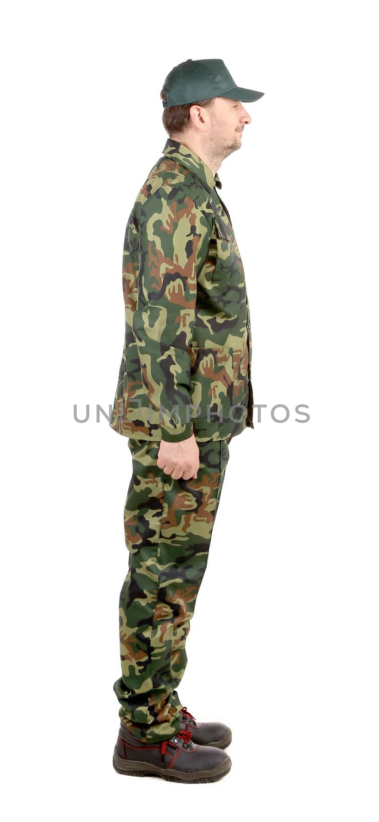 Man in military suit. by indigolotos