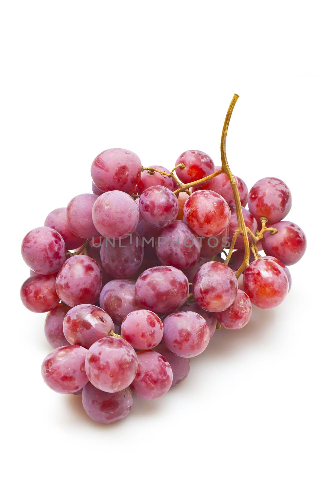 Red grapes isolated on white by kawing921