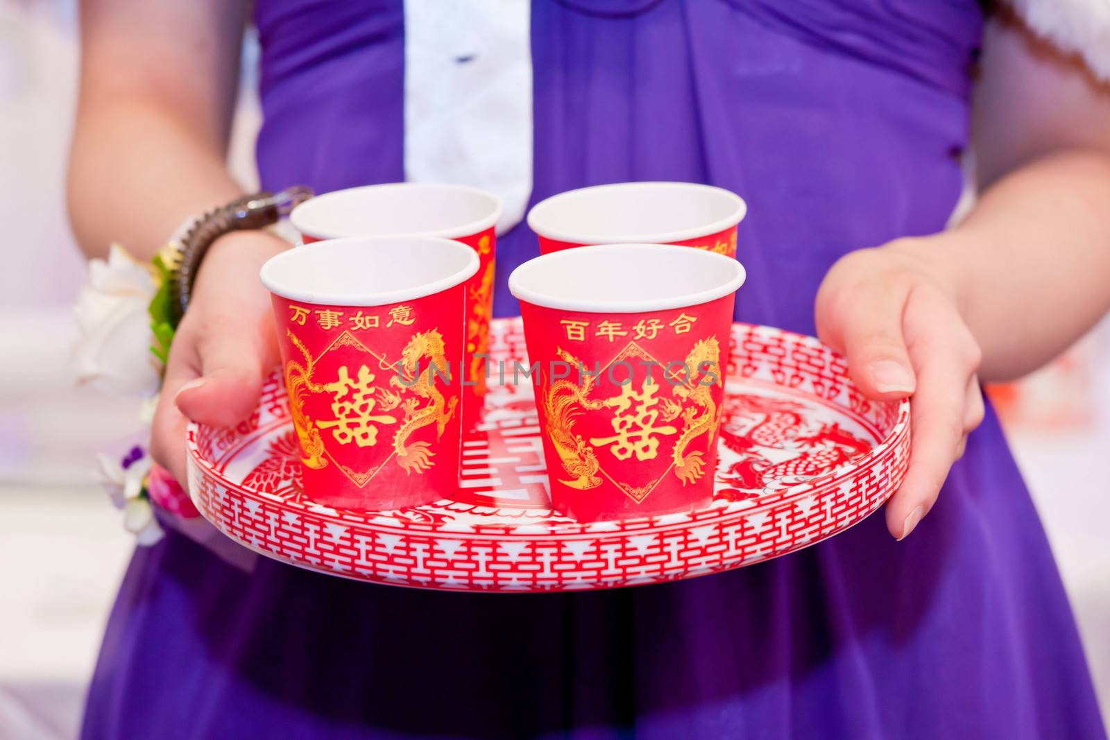 Chinese tea ceremony in wedding