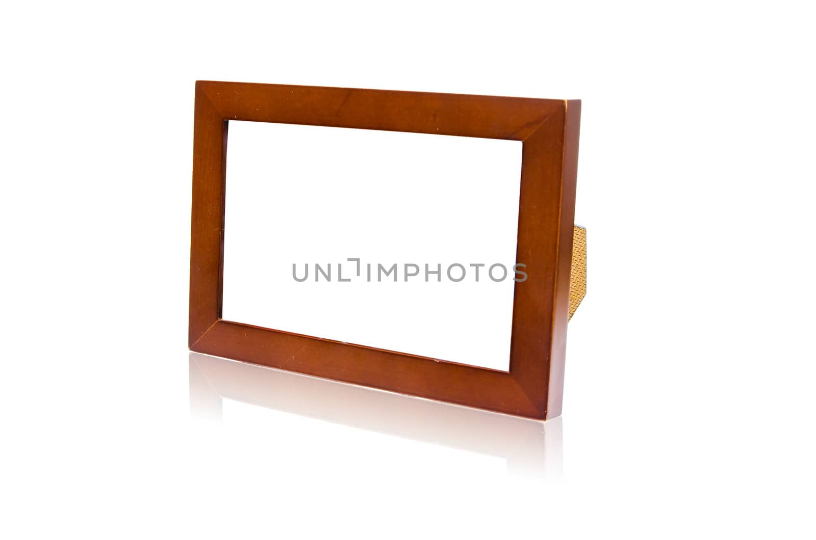 Isolated simple wooden frame