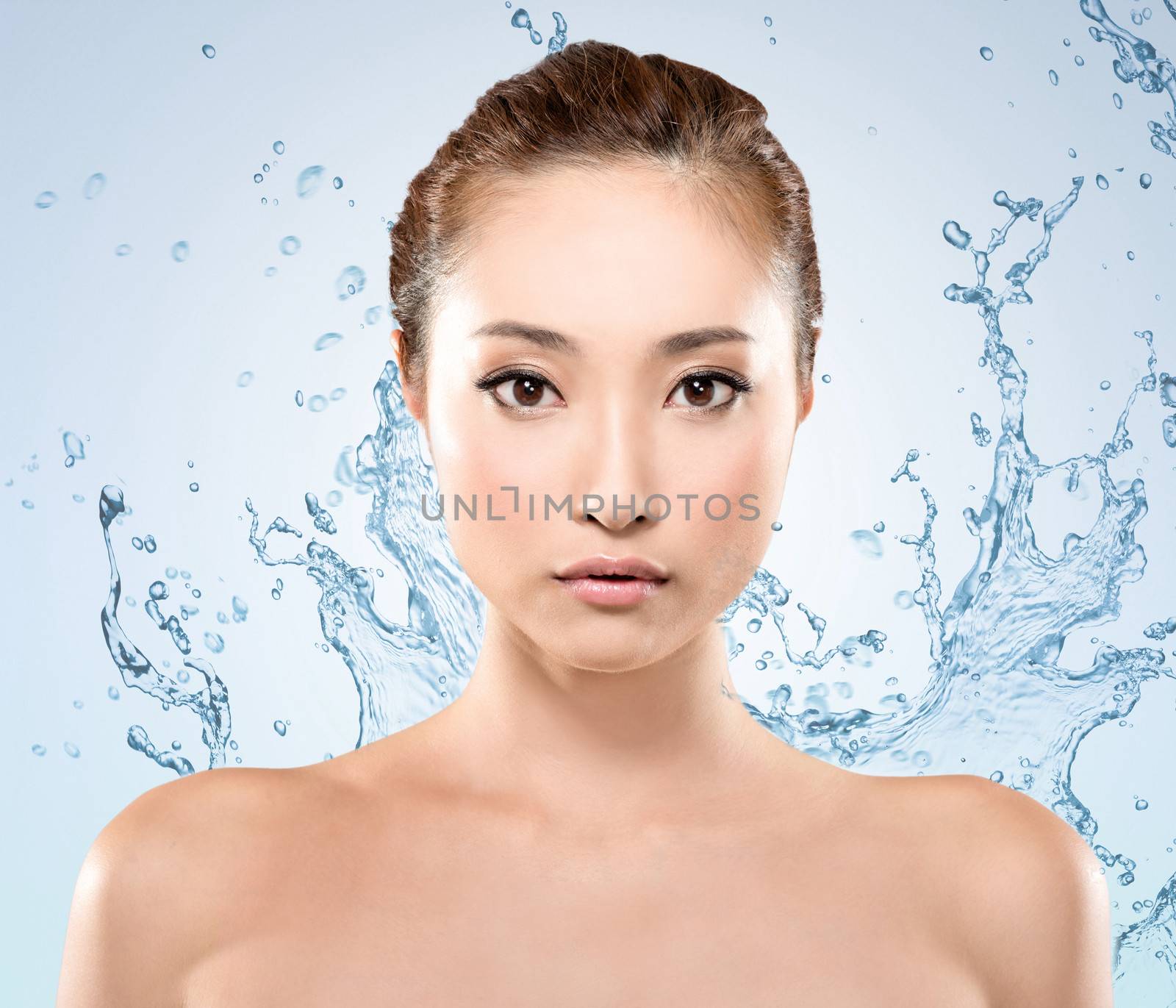 Asian beauty with water by elwynn