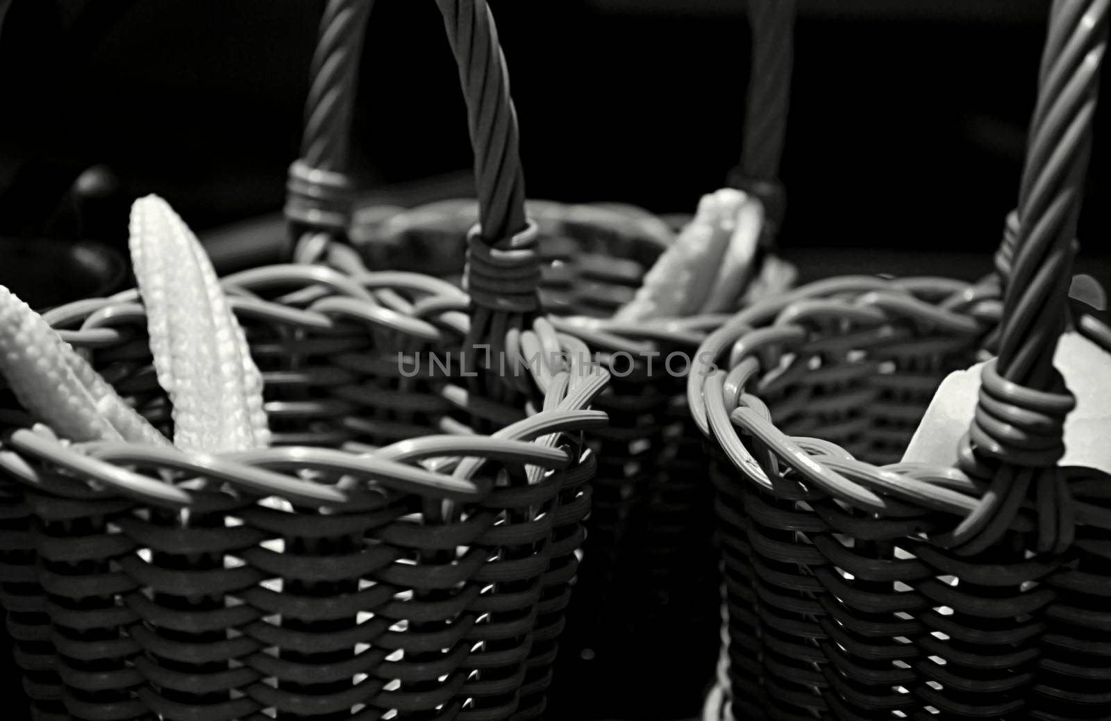 Corn in the basket. by apichart