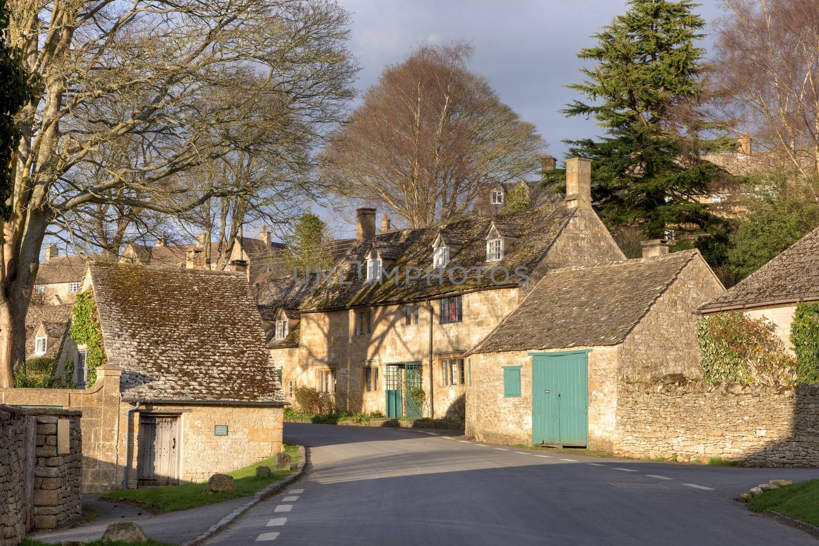 The pretty Cotswold village of Snowshill, Gloucestershire, England.