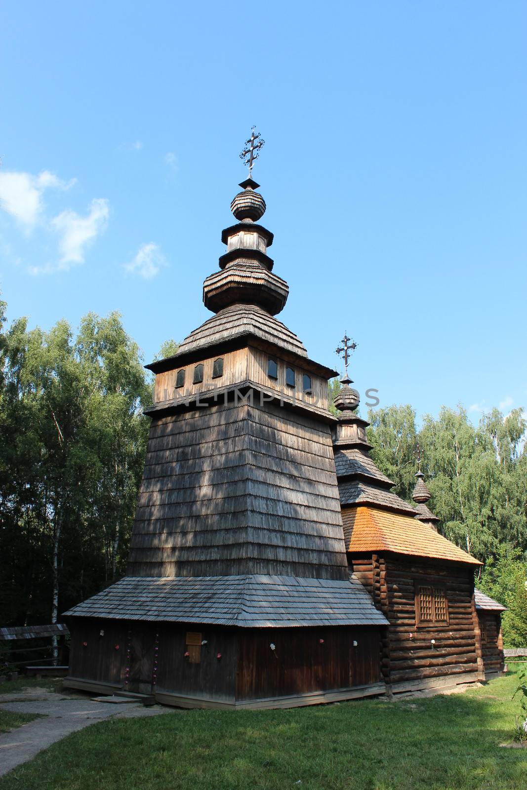 nice wooden church in village of Western Ukraine by alexmak