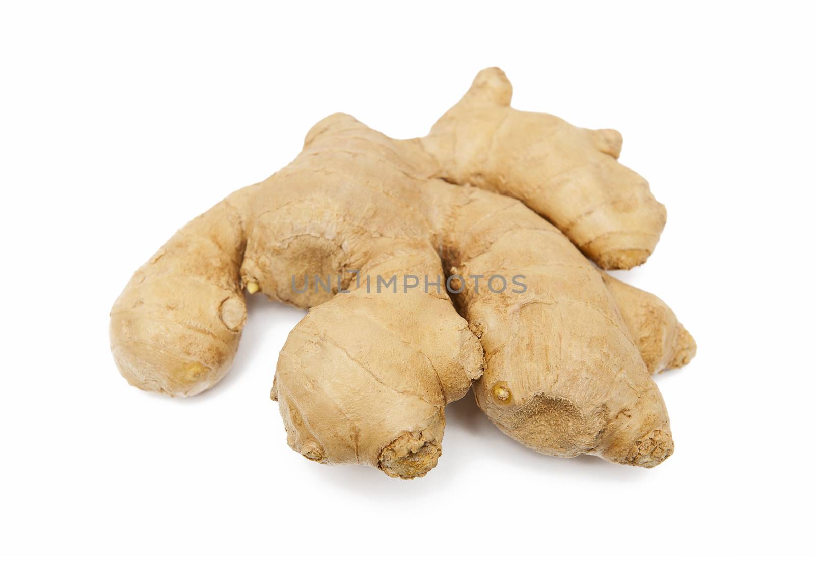 Ginger isolated on the white background
