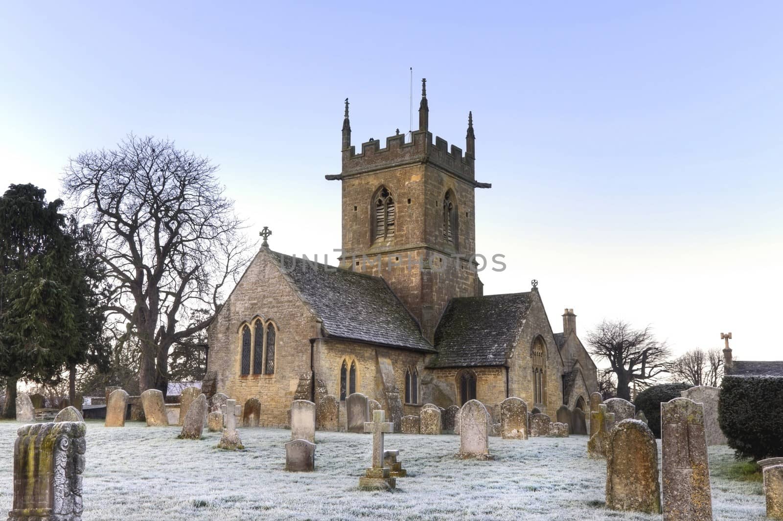 The old church at Willersey near Broadway, Gloucestershire, England.