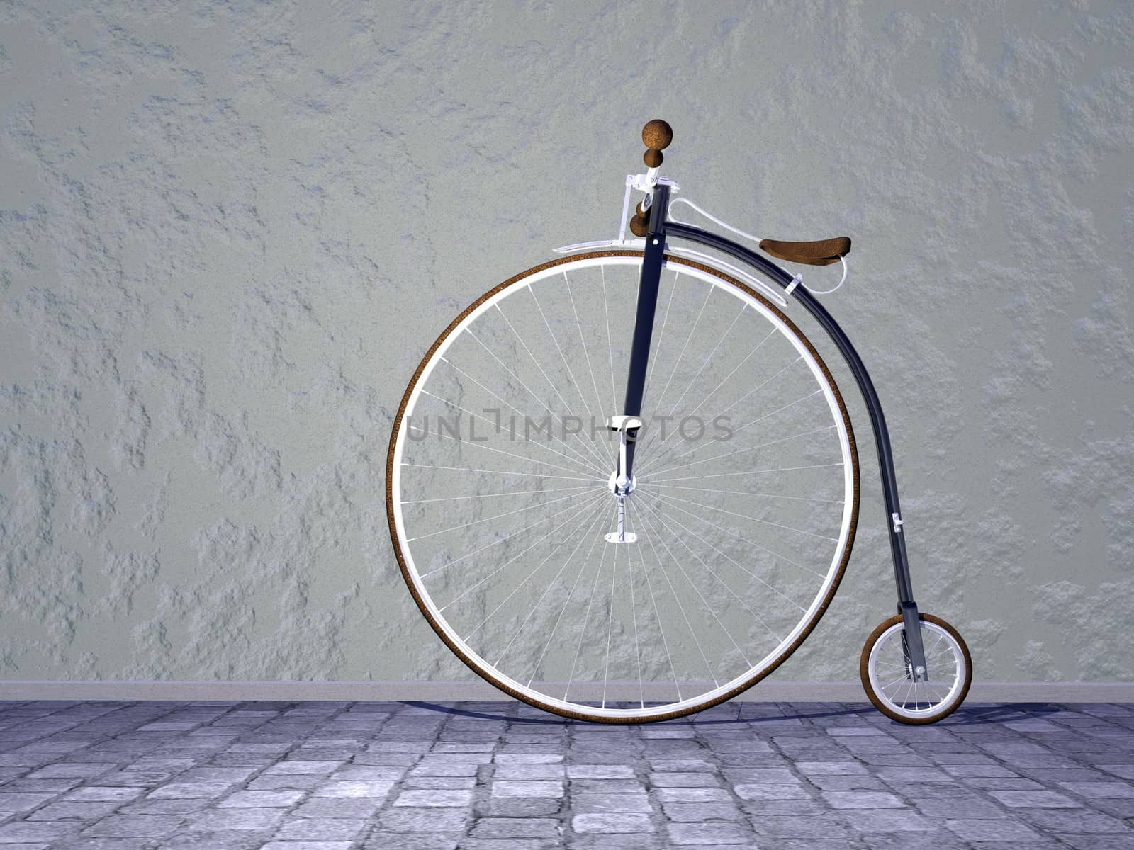 Vintage bicycle - 3D render by Elenaphotos21