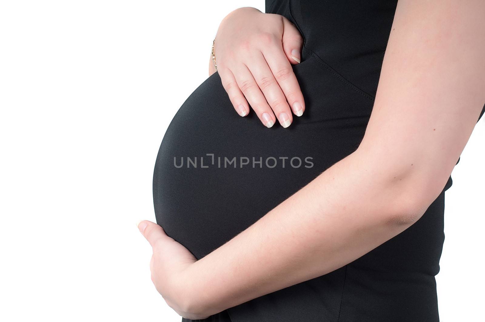 Belly of pregnant woman by anytka