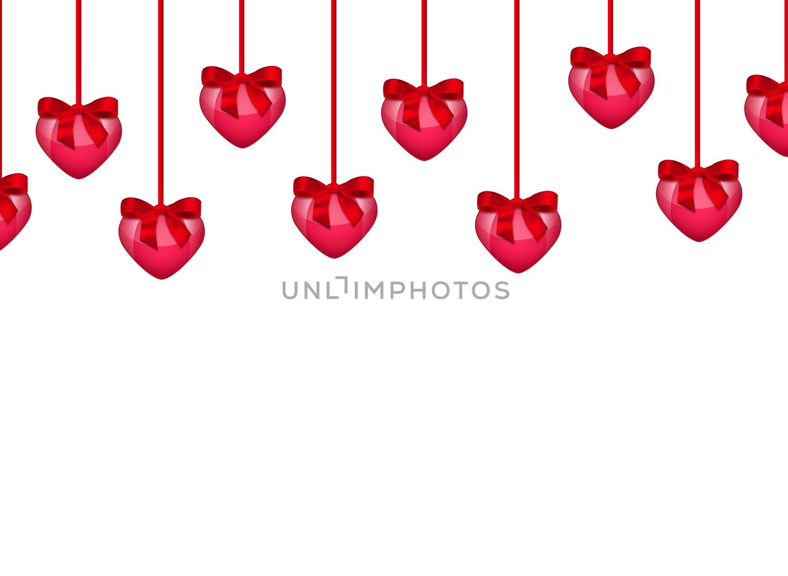 Abstract background of hearts. The concept of Valentine's Day