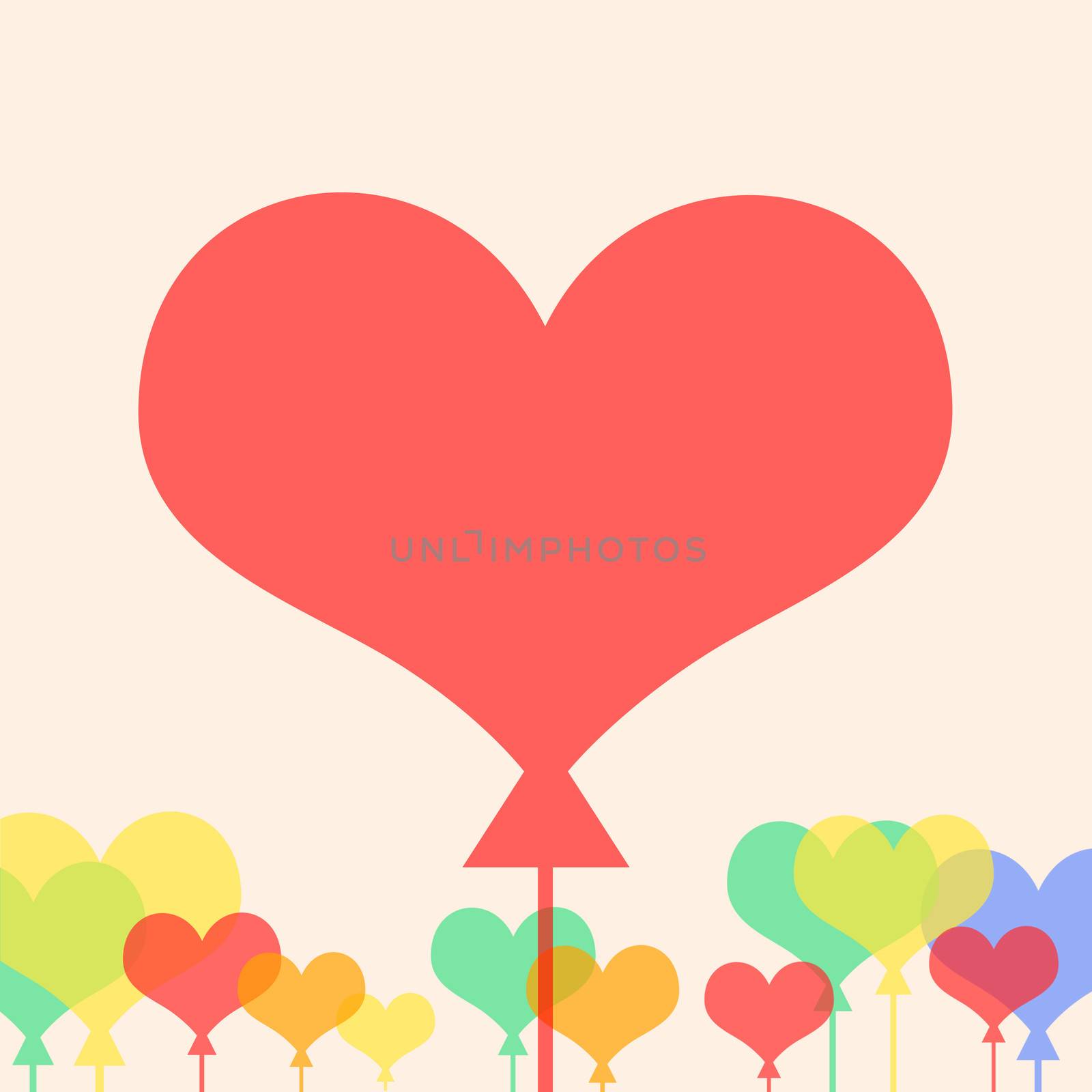 Abstract background of hearts. The concept of Valentine's Day