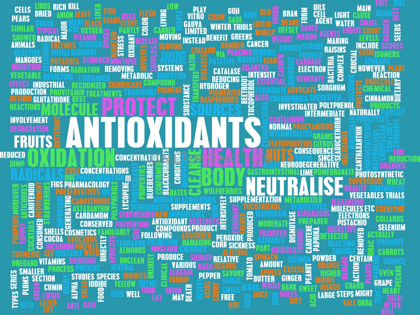 Antioxidants Concept or Anti Oxidants or Antioxidant